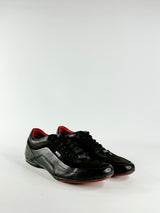 Boss Sleek Black Leather Sneakers - EU44