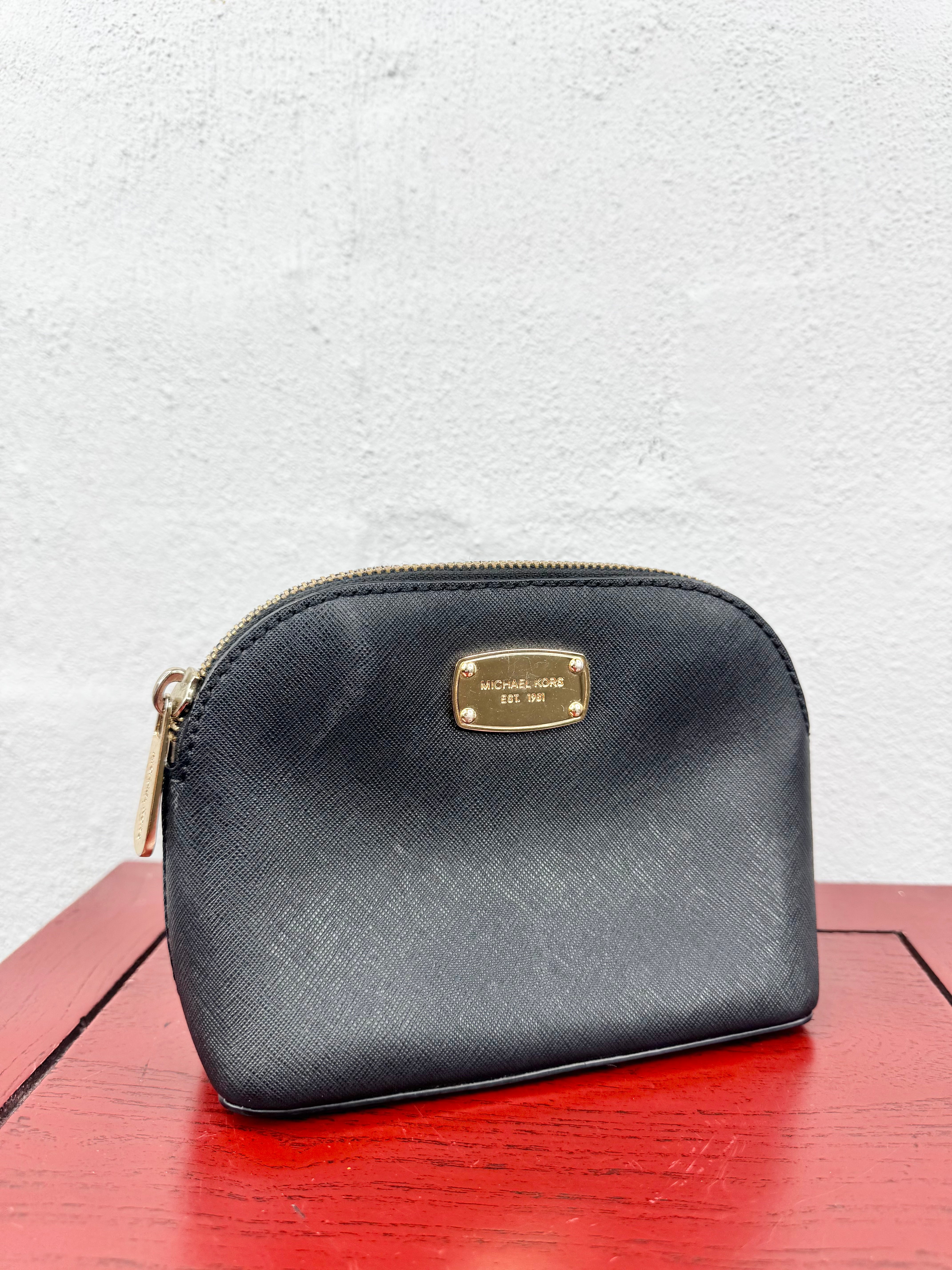 Michael Kors Black Cosmetic Pouch