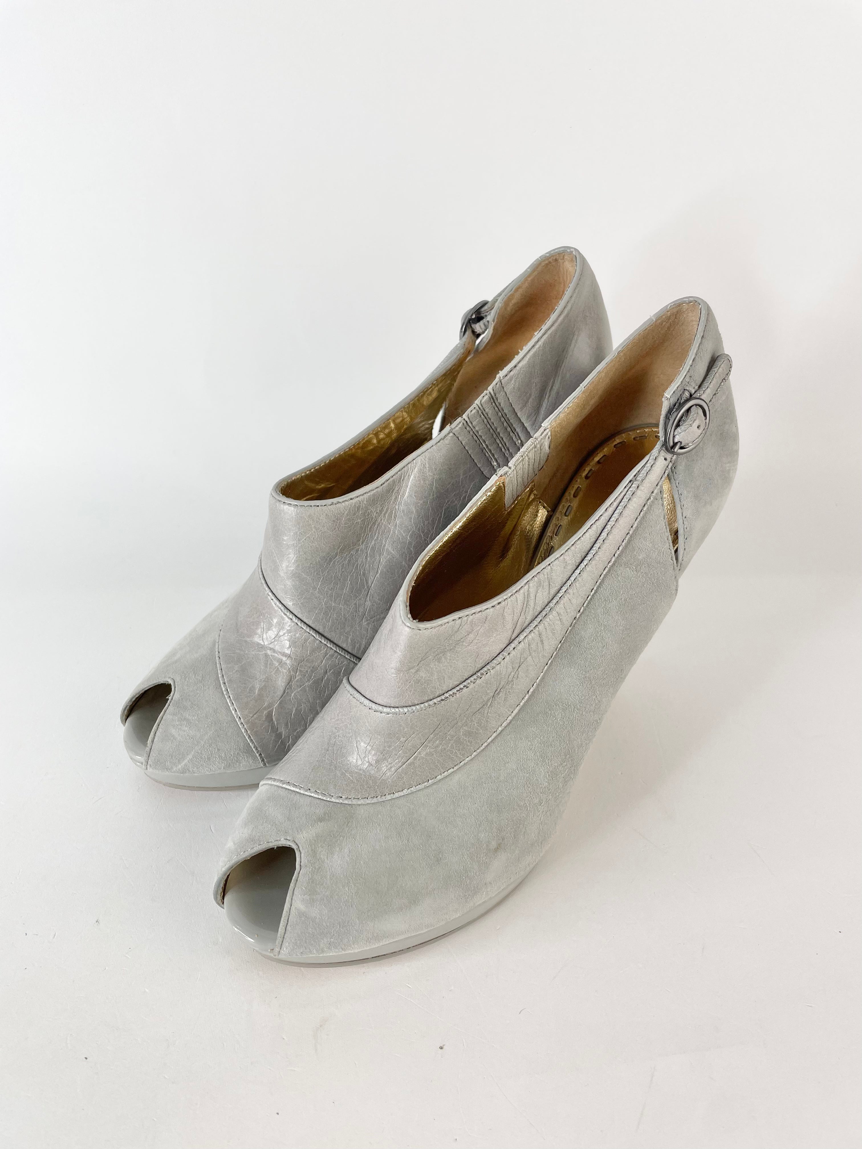 Mimco Cloudy Grey 'Glow in the Dark' Booties - EU39