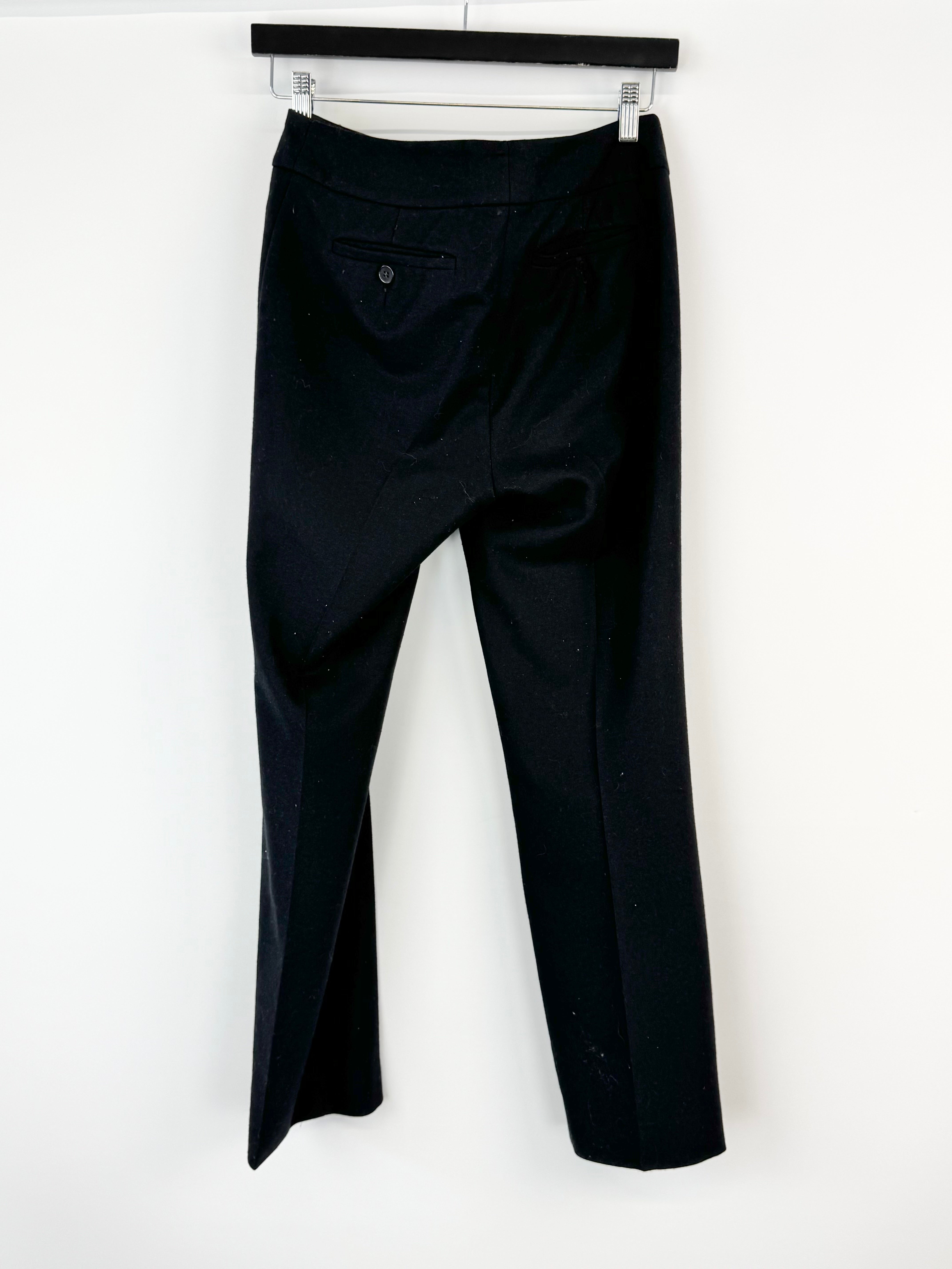 Anna Thomas Black Wool Blend Slacks - AU8