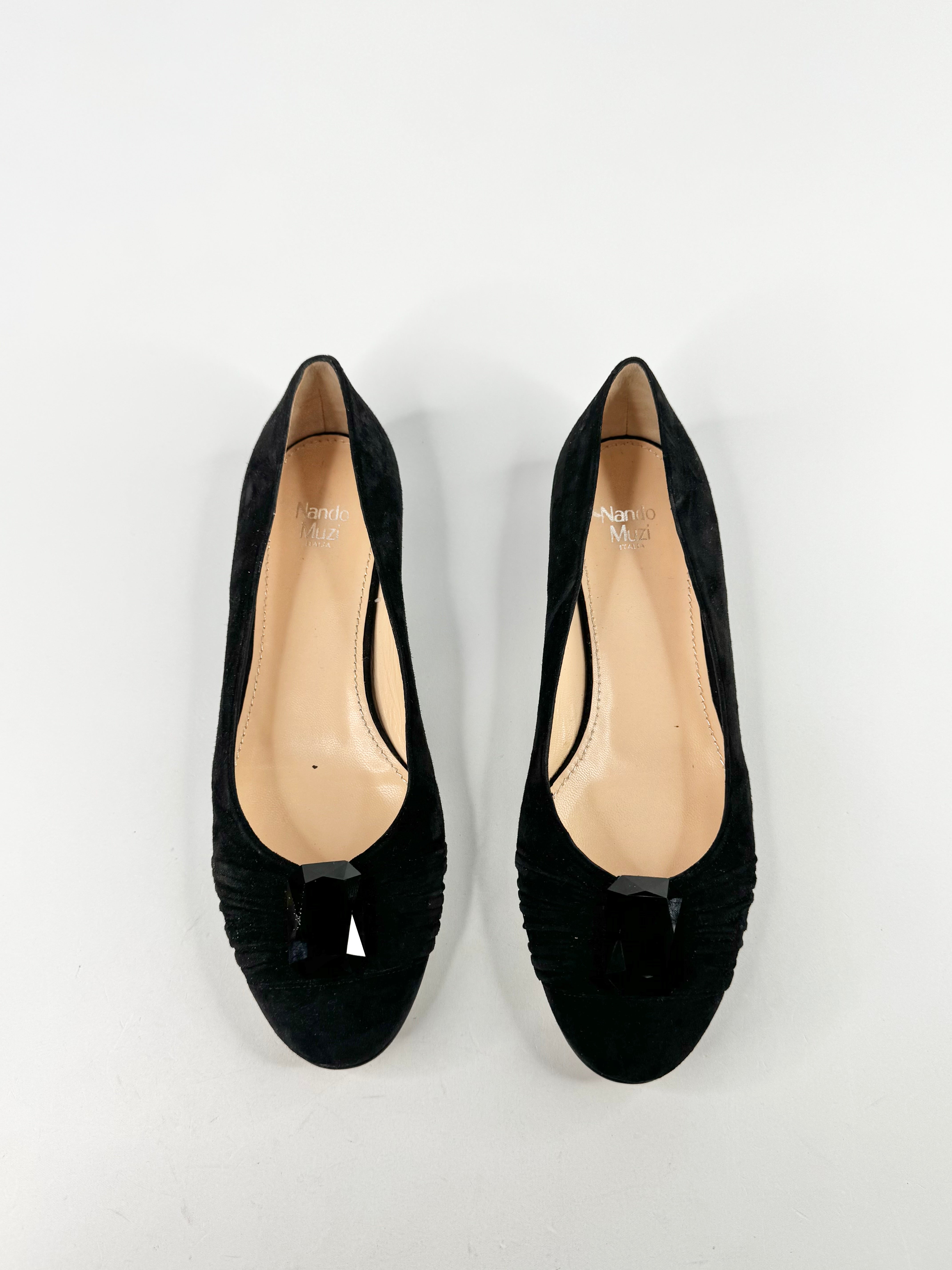 Nando Muzi Black Suede Flats NWT - EU39.5