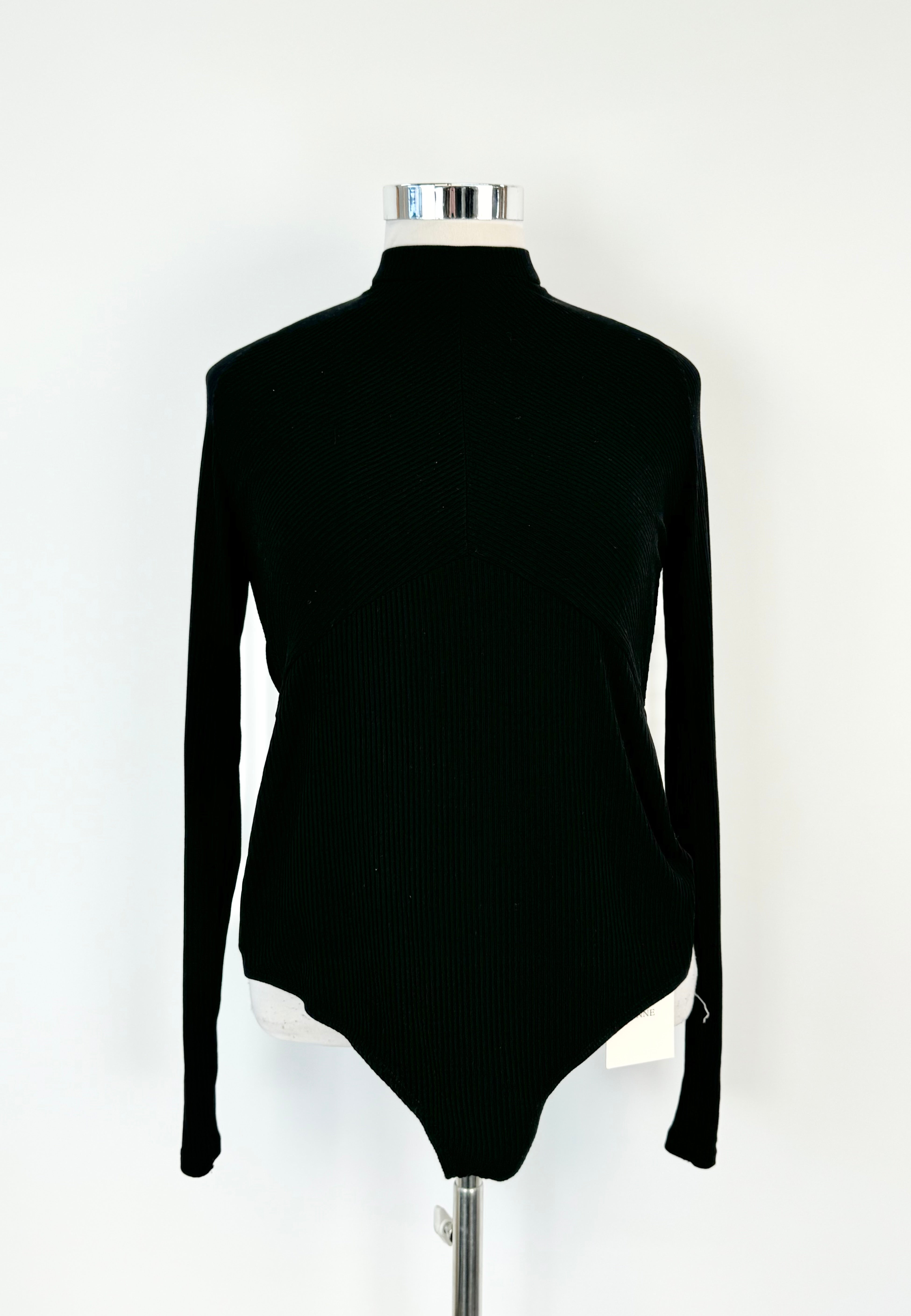 Henne Black 'Clair' Backless Bodysuit NWT - XL