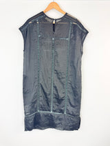 Lee Mathews Black Sheer Linen Dress - AU8/10