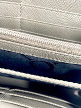 Oroton Grey Leather Wristlet