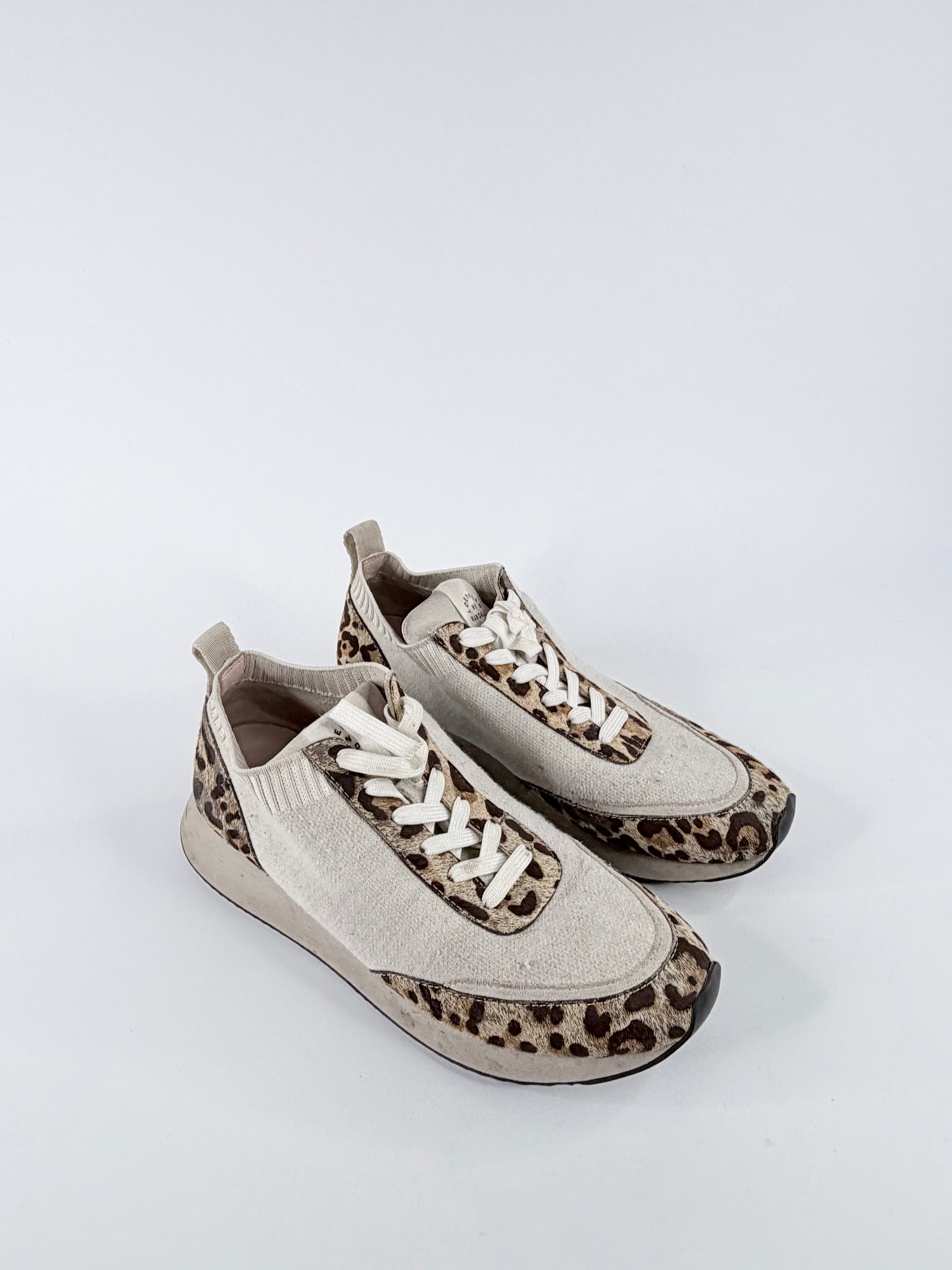 Loeffler Randall ‘Remi’ Leopard-Print Lace-Up Sneakers - EU39