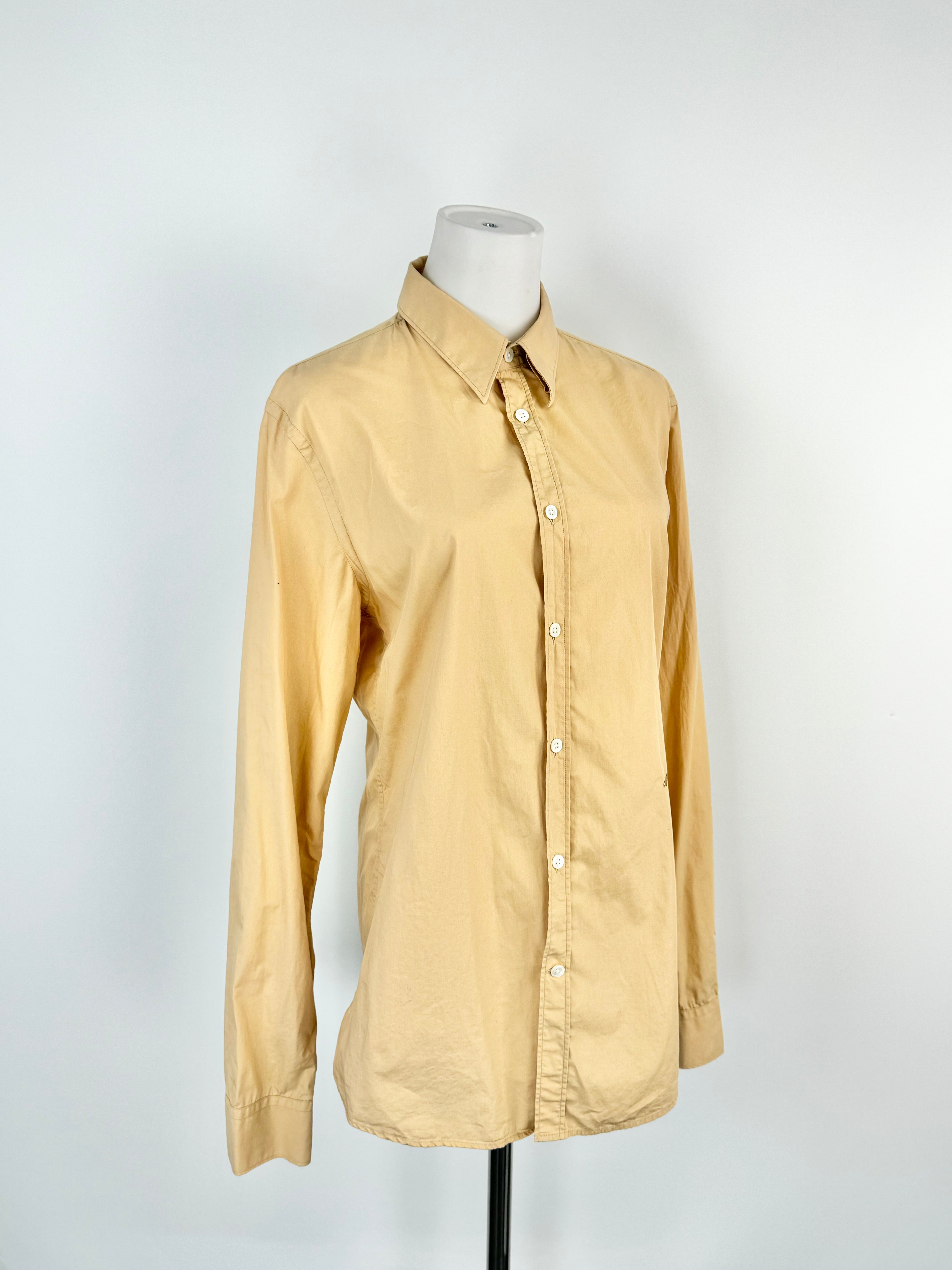 Acne Orange Sorbet Cotton Shirt - 48