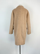 On Parks Taupe Wool & Mohair Blend Coat - AU8