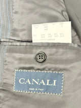 Canali for Saks Fifth Avenue Charcoal Striped Wool 2pc Suit - 52R