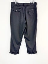 Black Comme des Garçons Wool Slacks - L