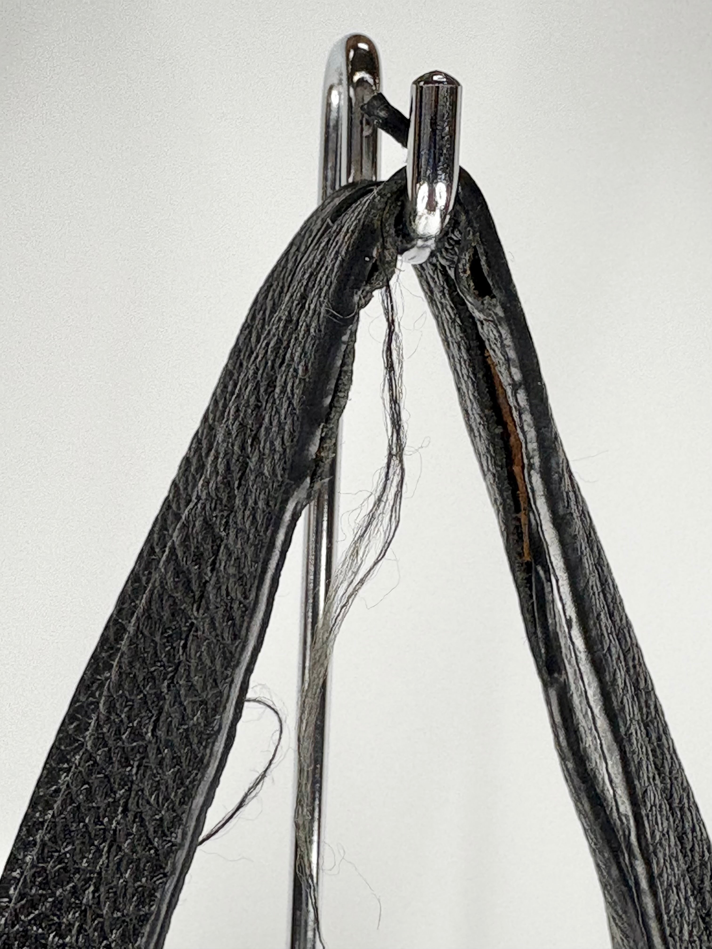 Oroton Grained Black Leather Tote Bag