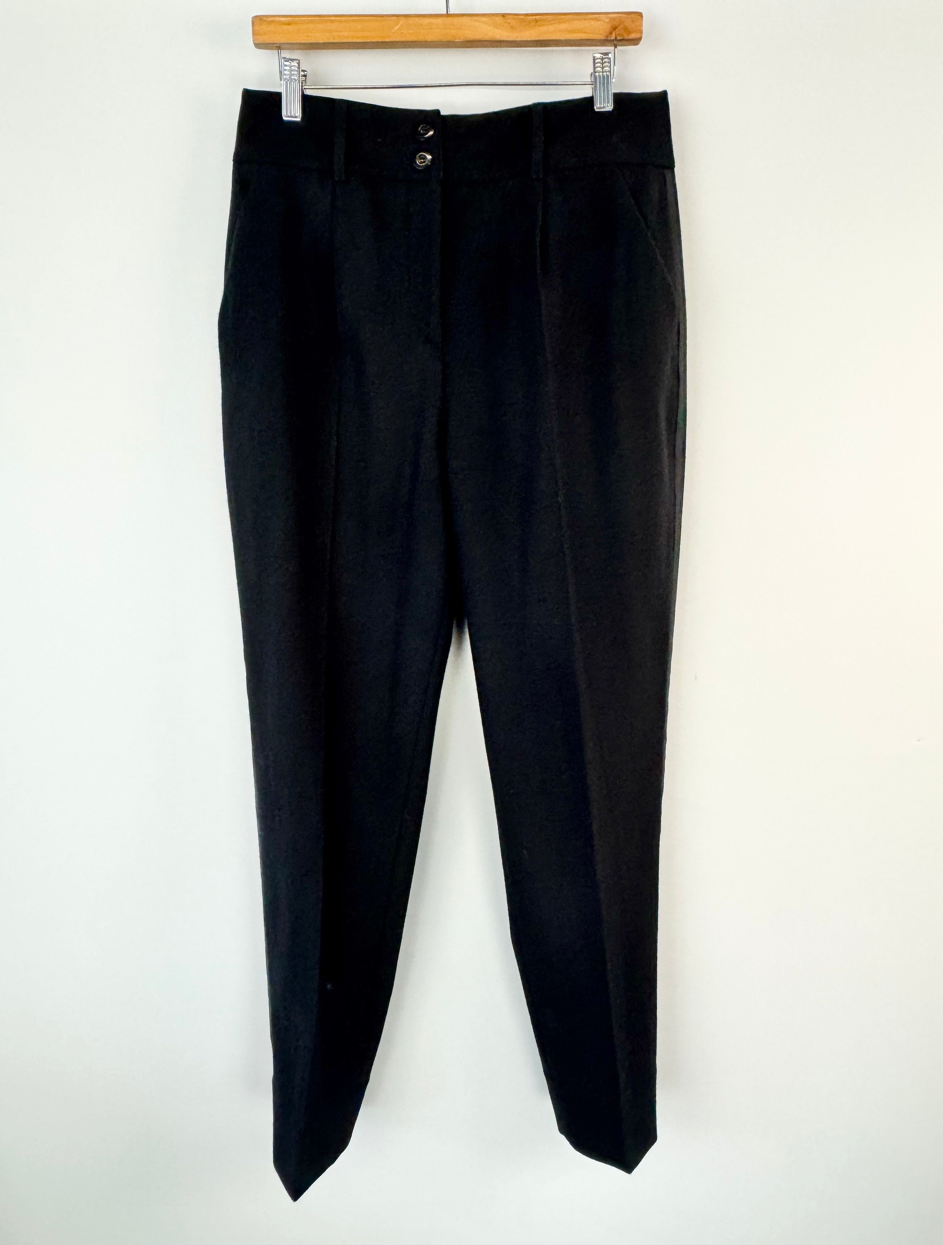 Me + Em Black Tuxedo Style Slacks - AU10