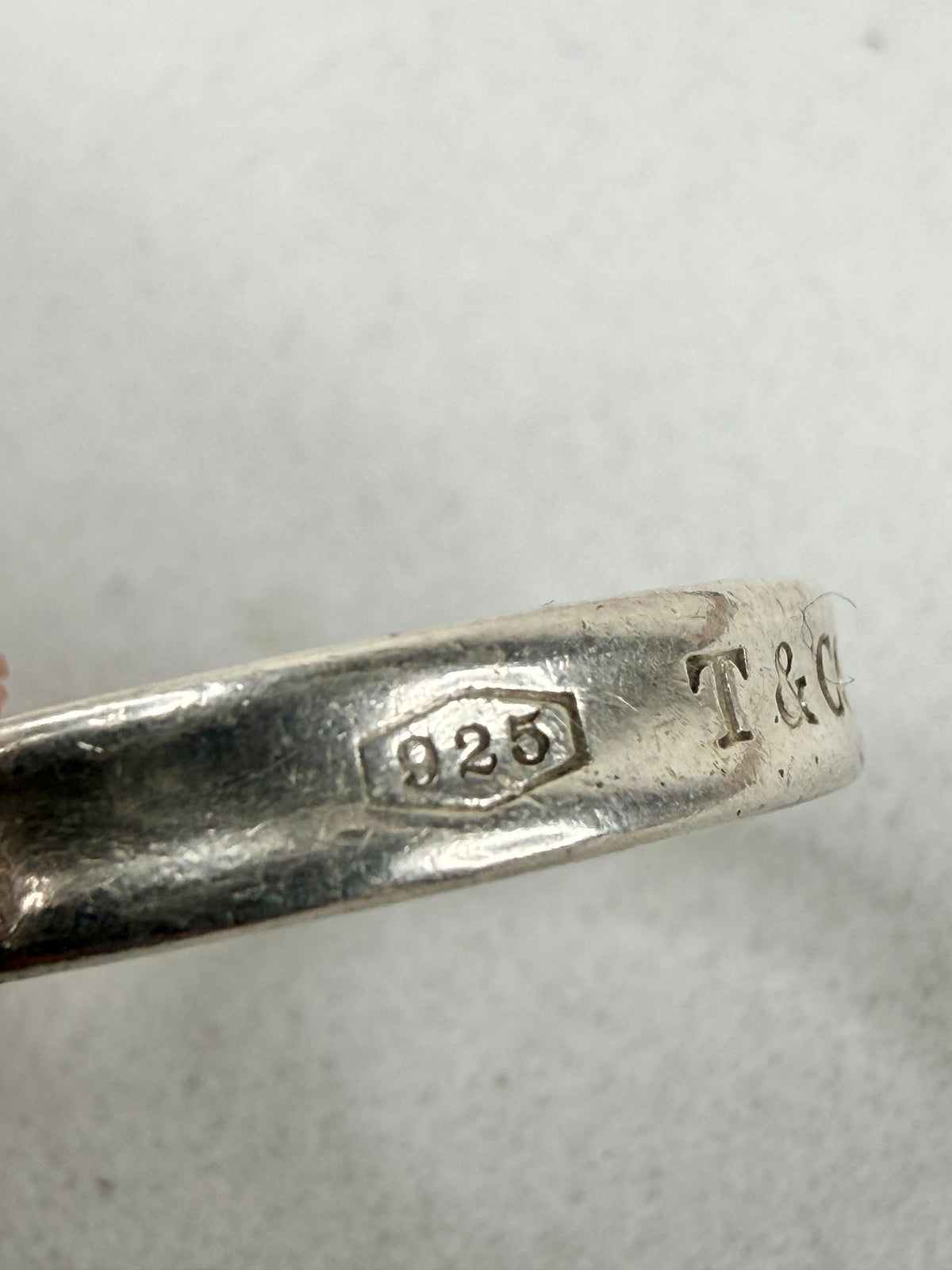 Tiffany & Co. 1837 Sterling Silver Narrow Band Ring 925 - US7.5
