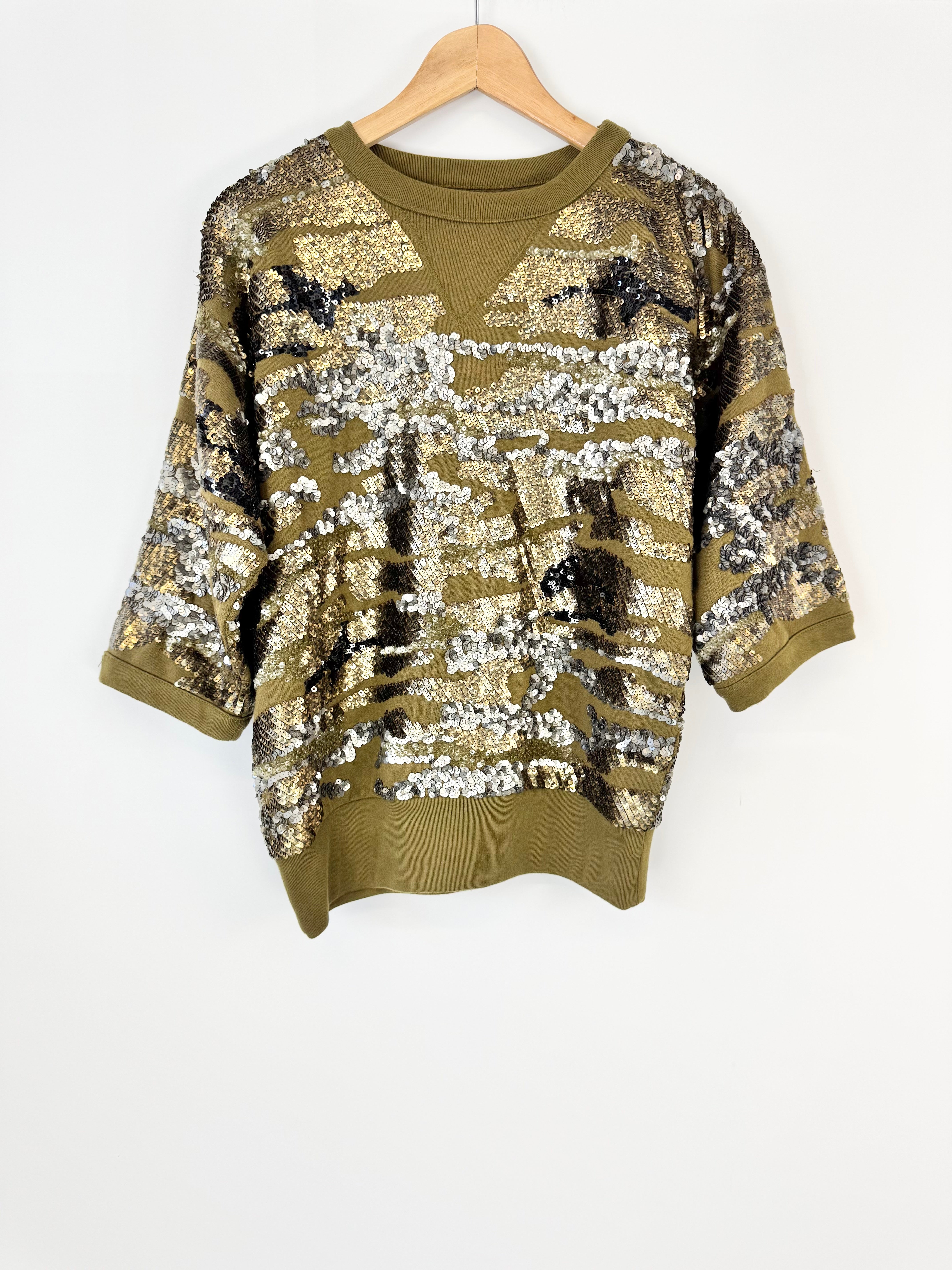 Isabel Marant Camo 'Hamilton' Sequin Sweatshirt - AU10