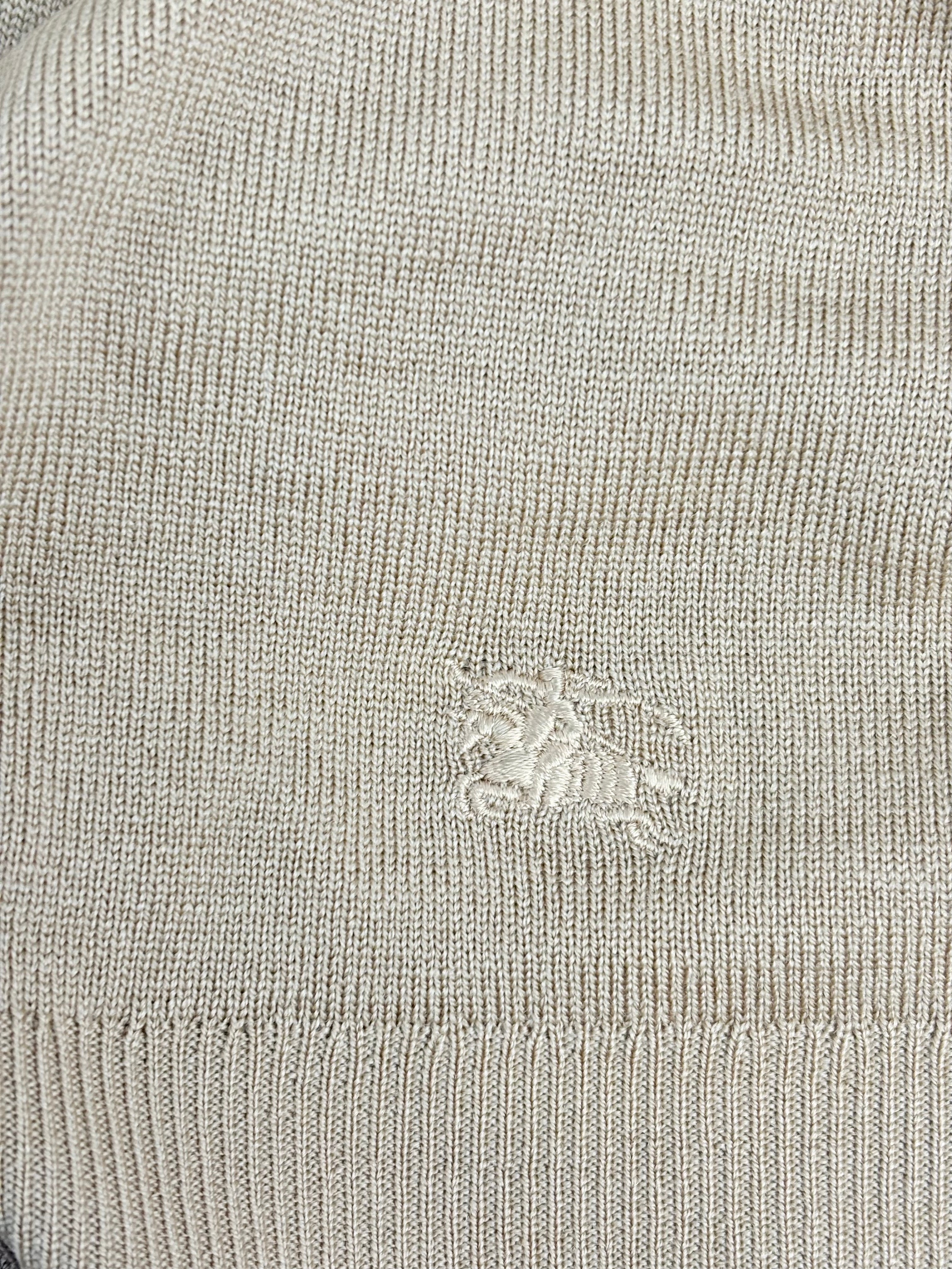 Burberrys of London Tan Merino Wool Turtle-Neck Sweater - AU8/10