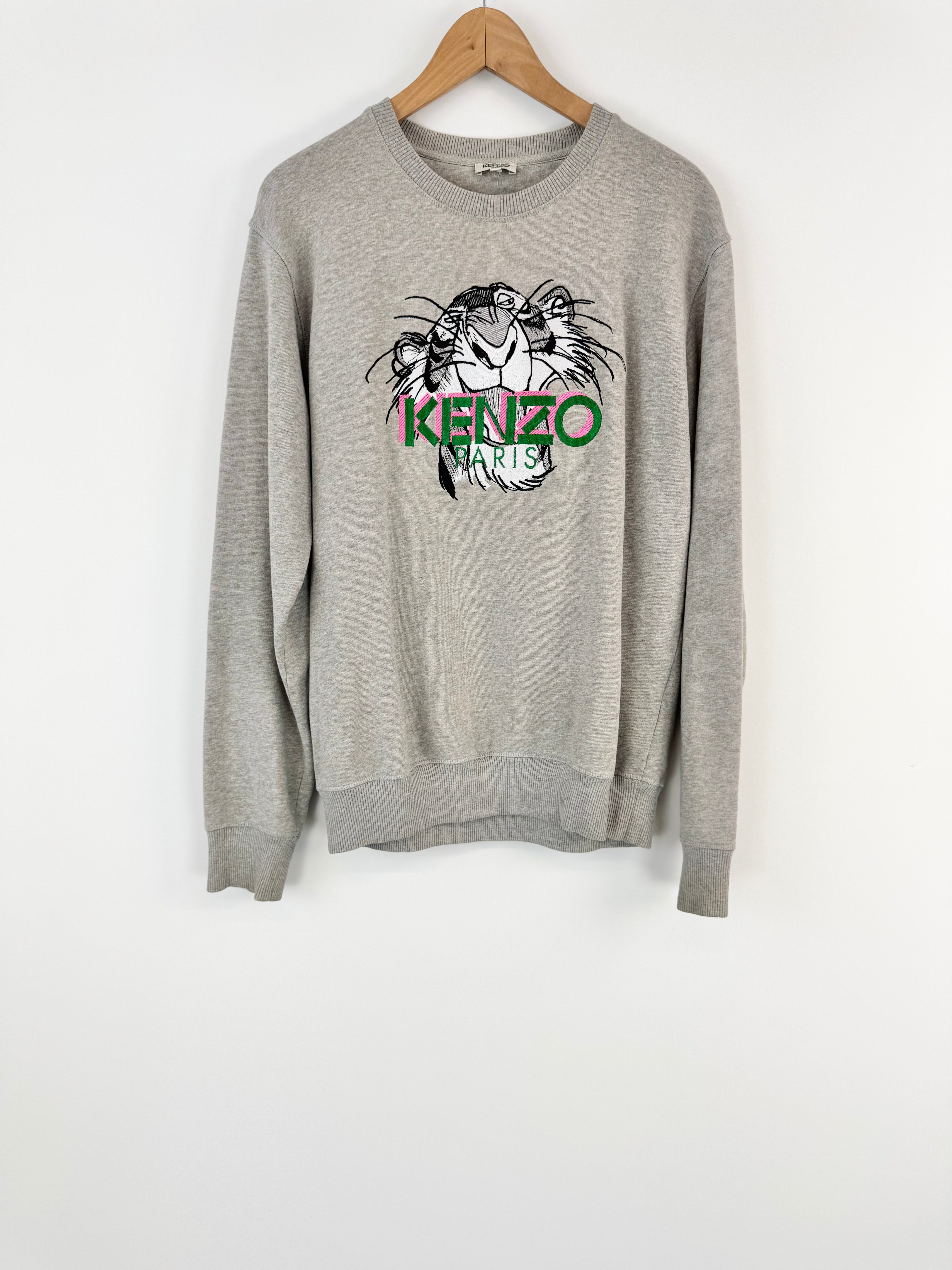 Kenzo Grey Shere Khan Sweater - AU8/10