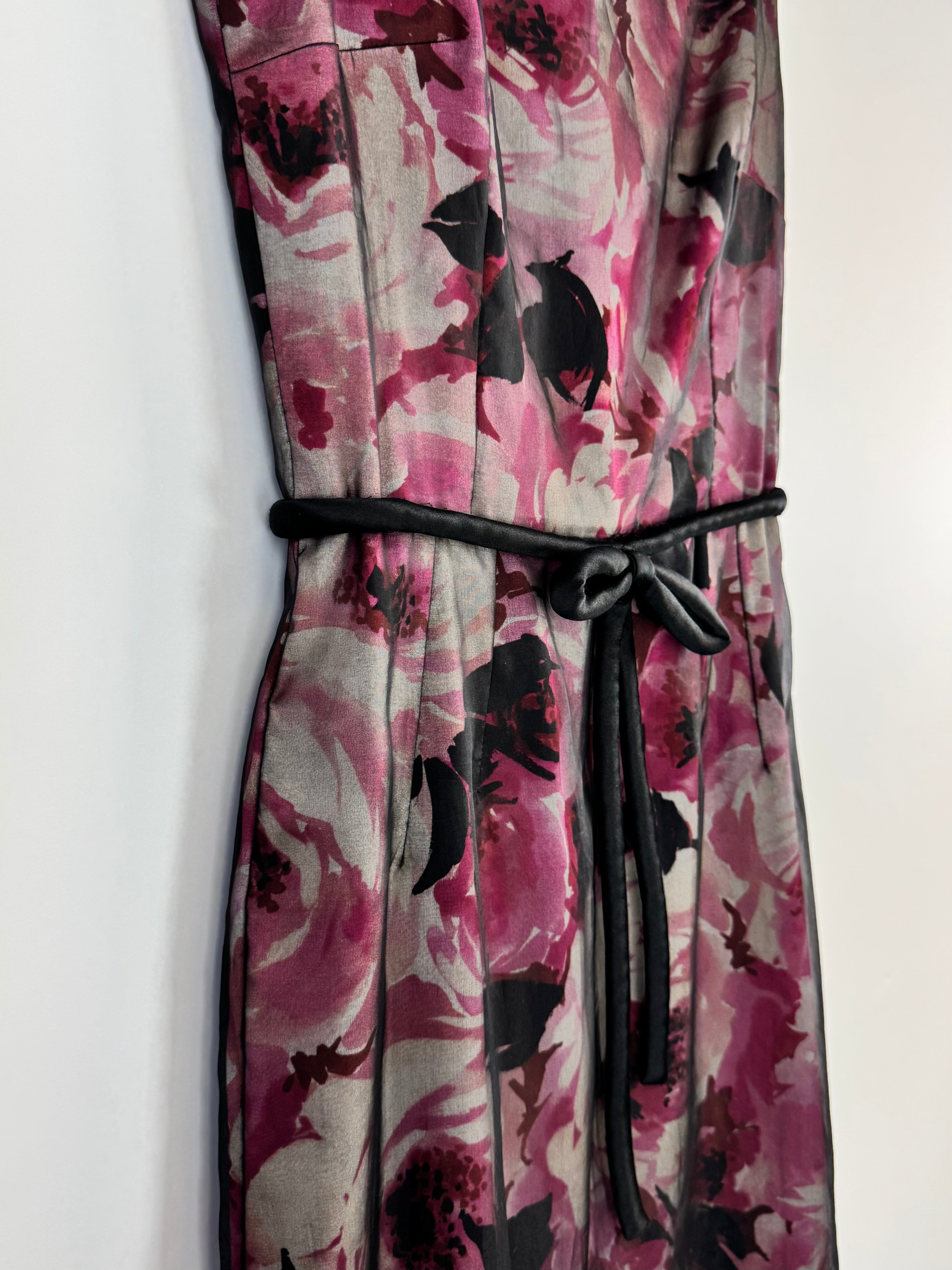 Dolce & Gabbana Rose Patterned Sheer Layer Maxi Dress - AU10