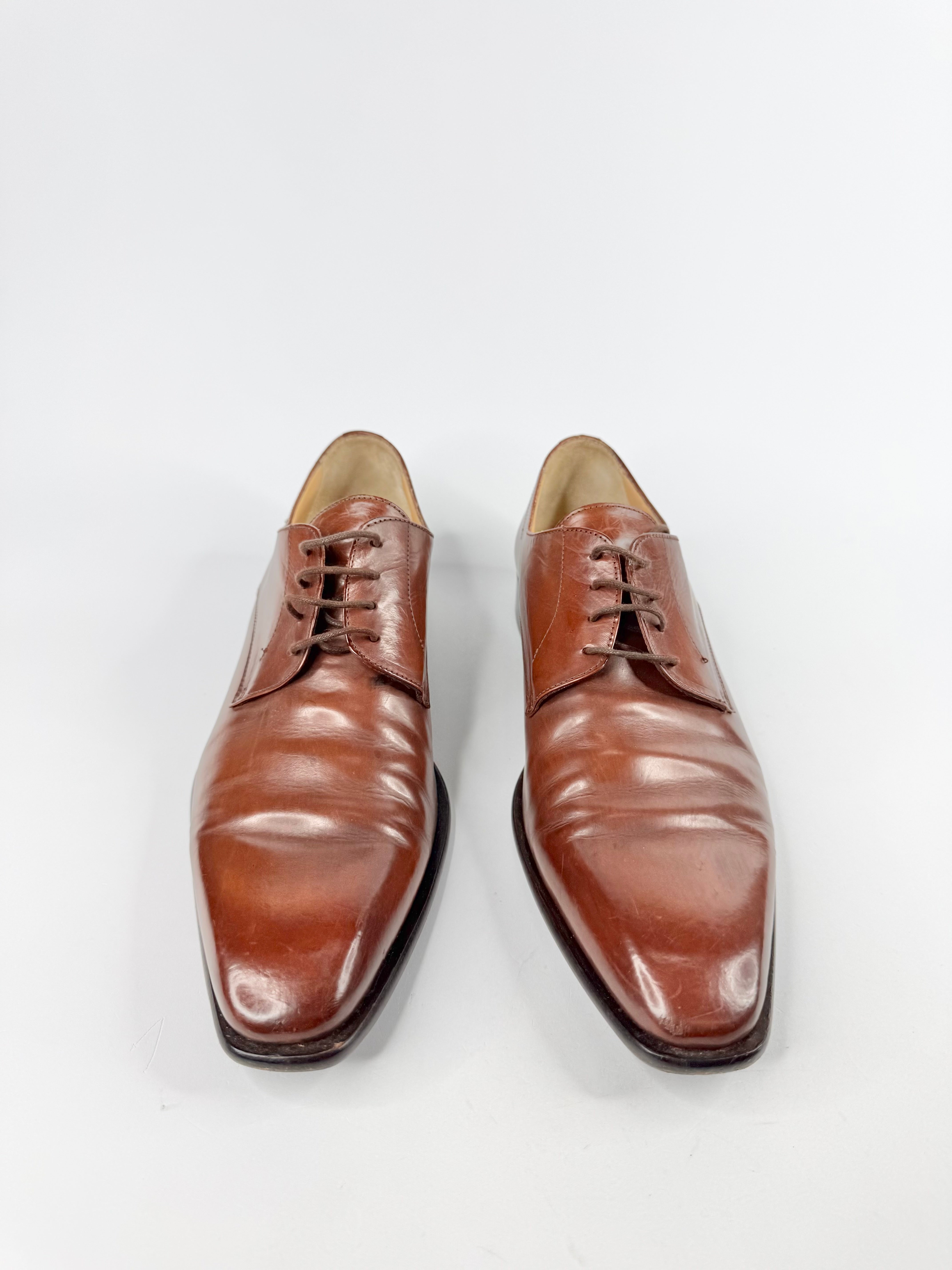 Mario Fagni Deep Tan Lace Ups - EU43.5