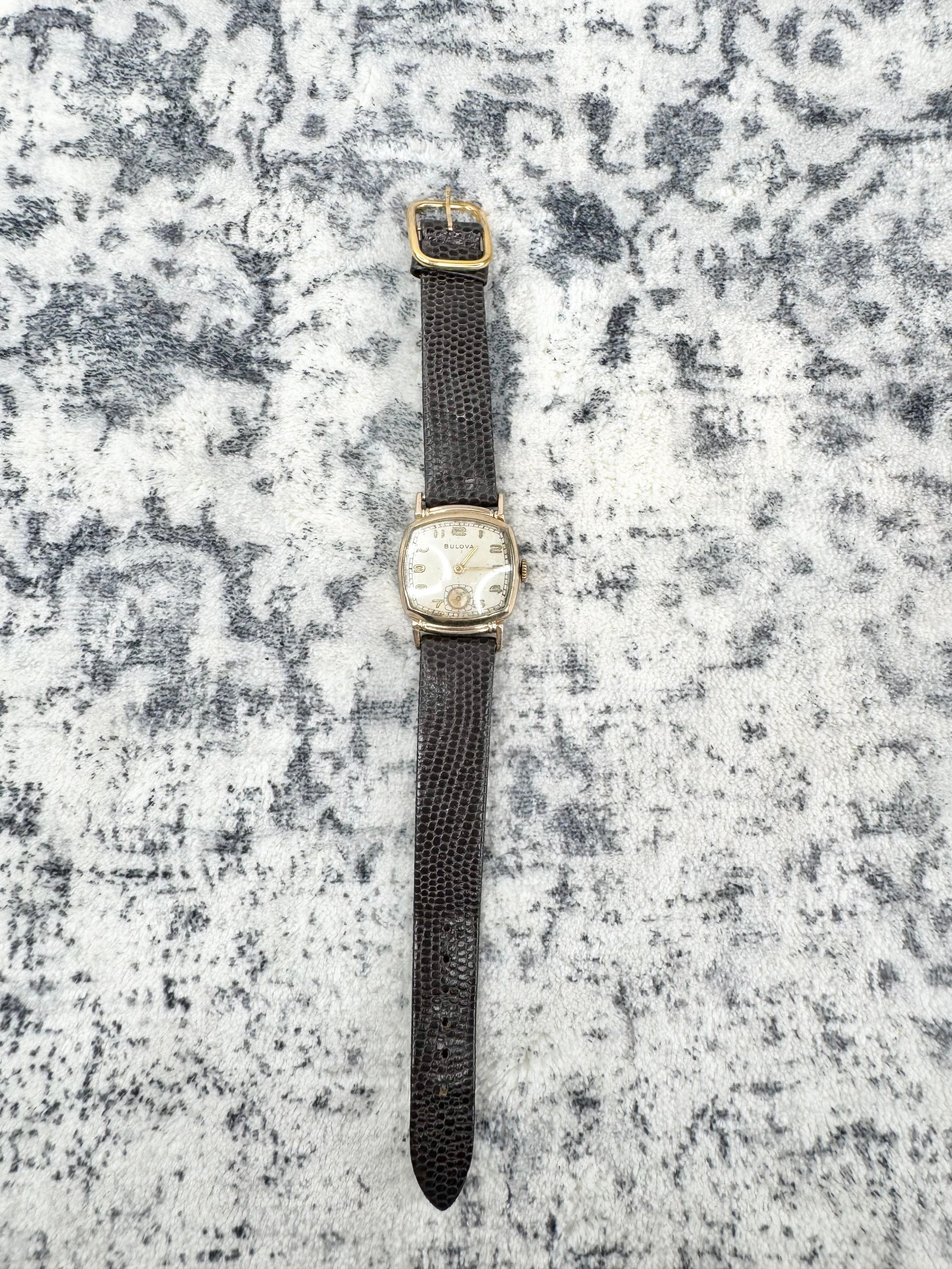 Vintage Bulova Gold Plated Watch