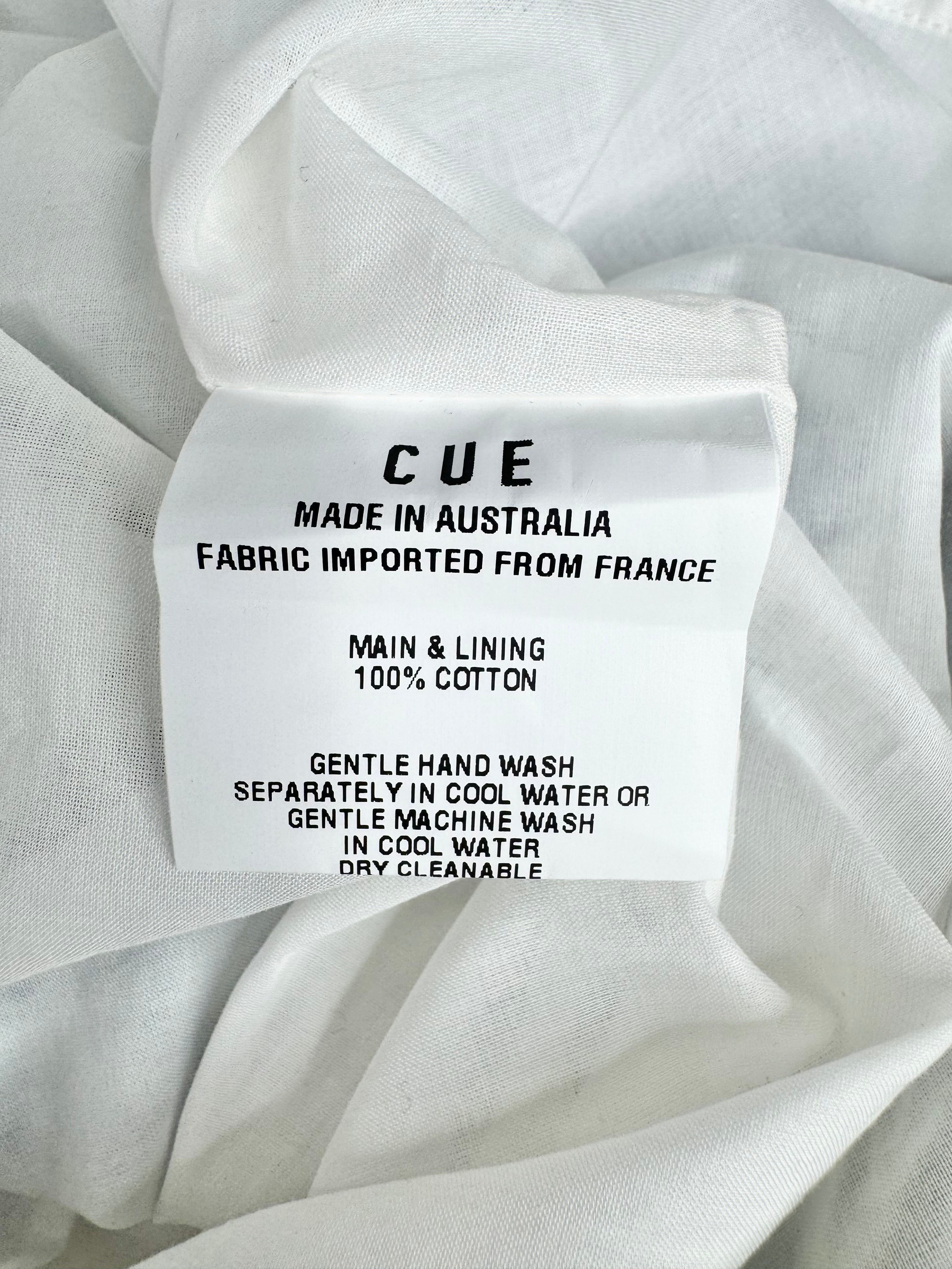 Cue Blue Floral Pattern White Dress NWT - AU8