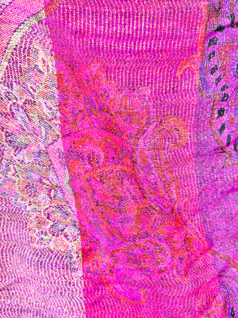 Bright Purple & Pink Pashmina