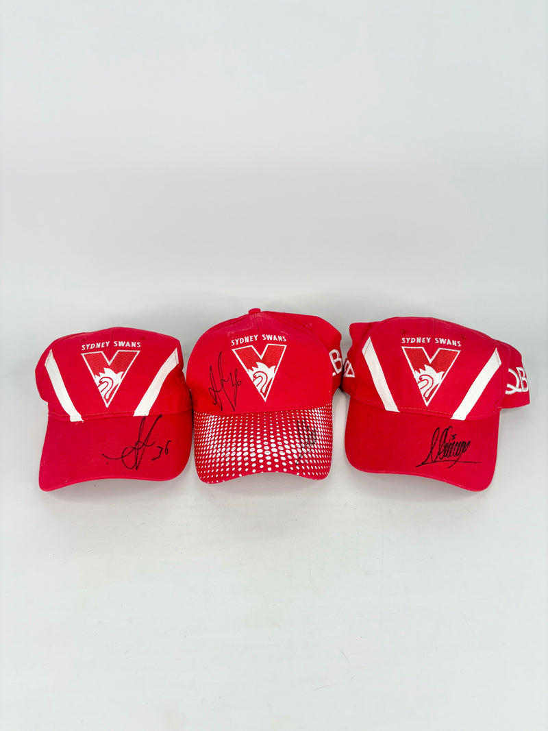 Autographed Sydney Swans AFL Caps