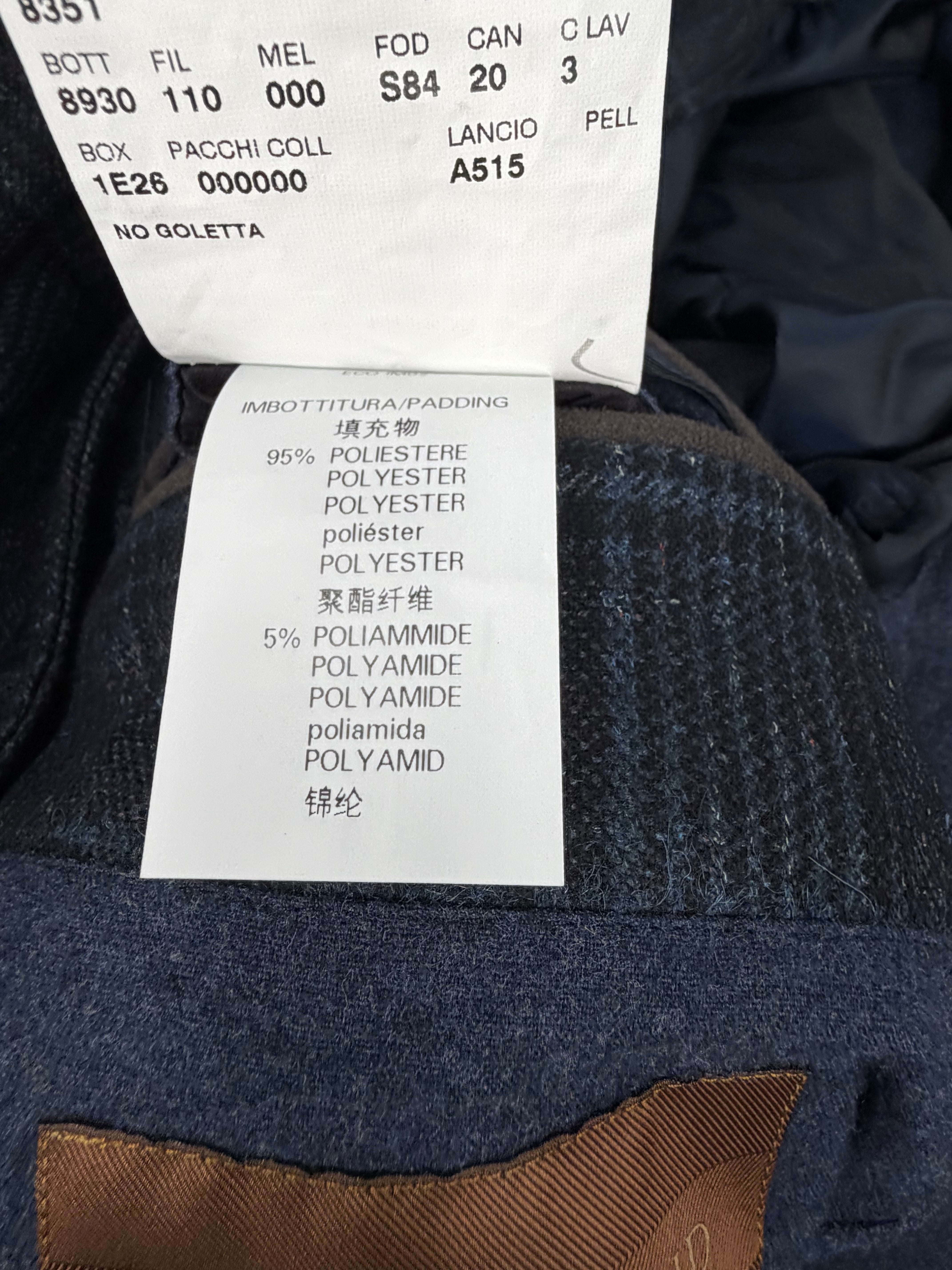 Milestones by Corneliani Blue Plaid 'Identity' Wool Blazer - 52
