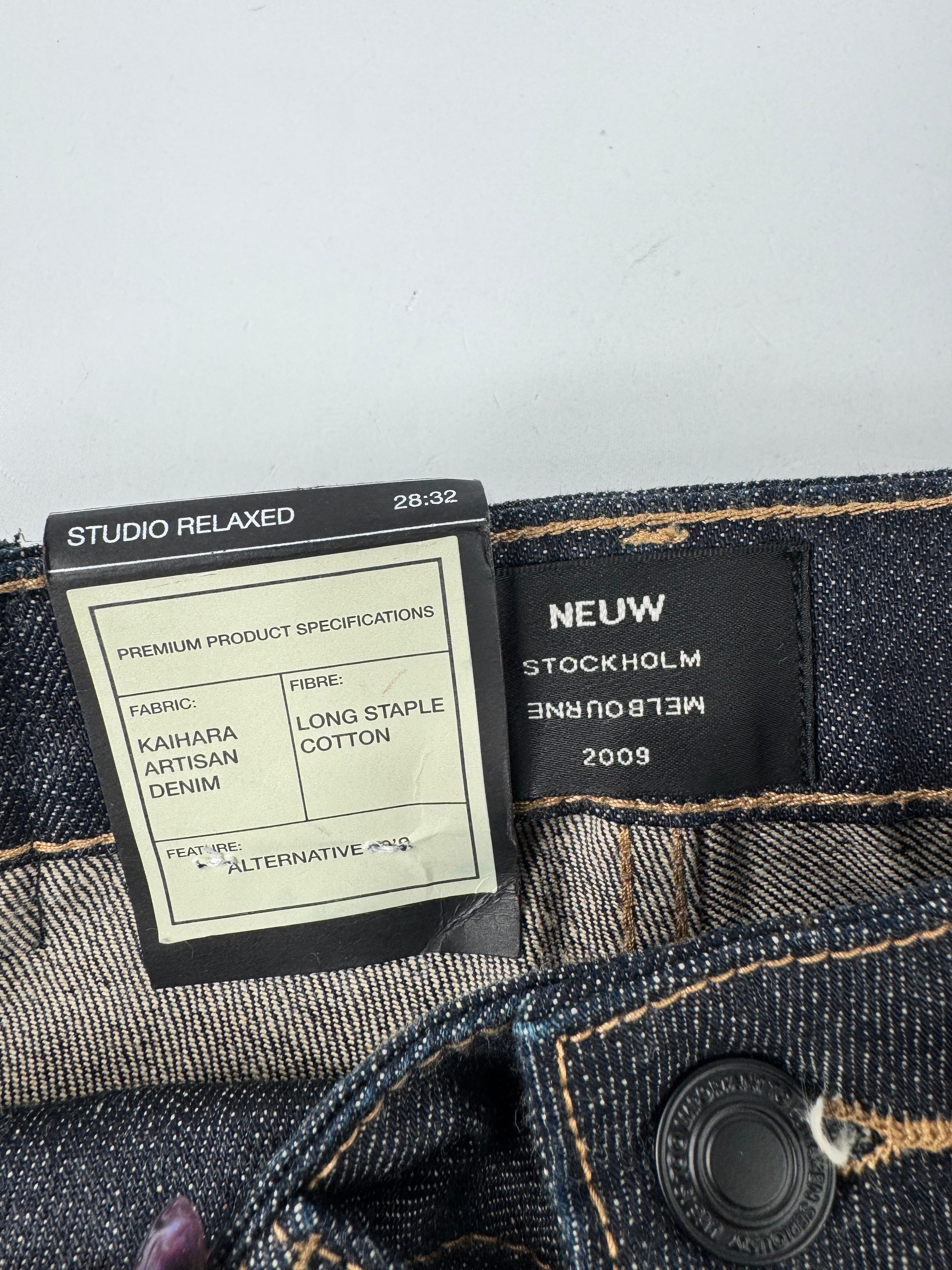 MFW Neuw 'Devon Kick Night Black' Jeans NWT - 31