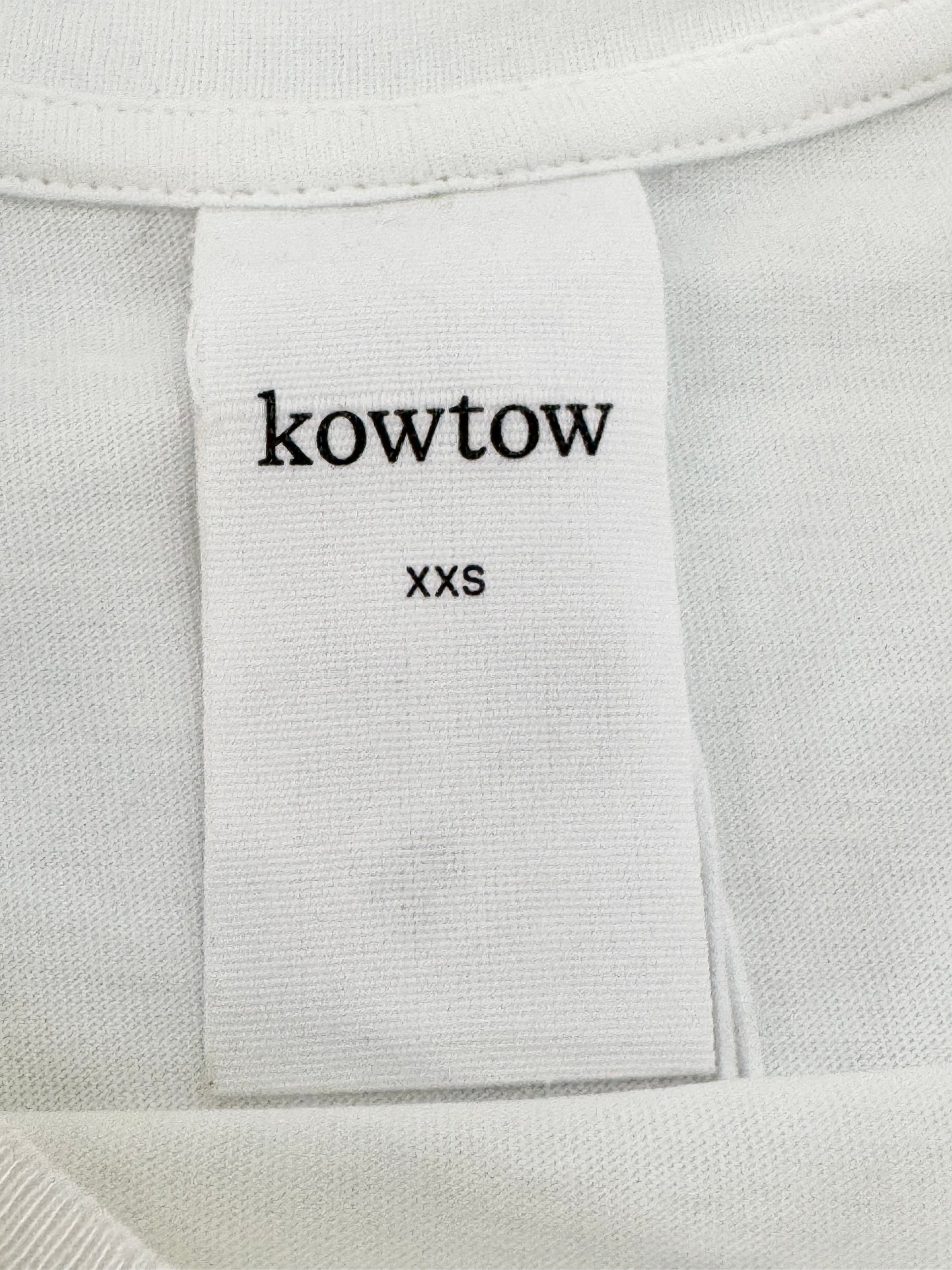 Kowtow White Fairtrade Cotton T-Shirt NWT - AU4/6