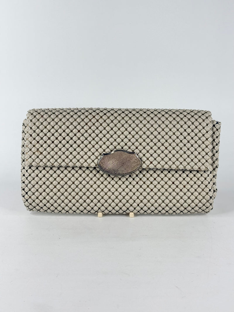 Vintage Oroton Glomesh Pearl-White Purse