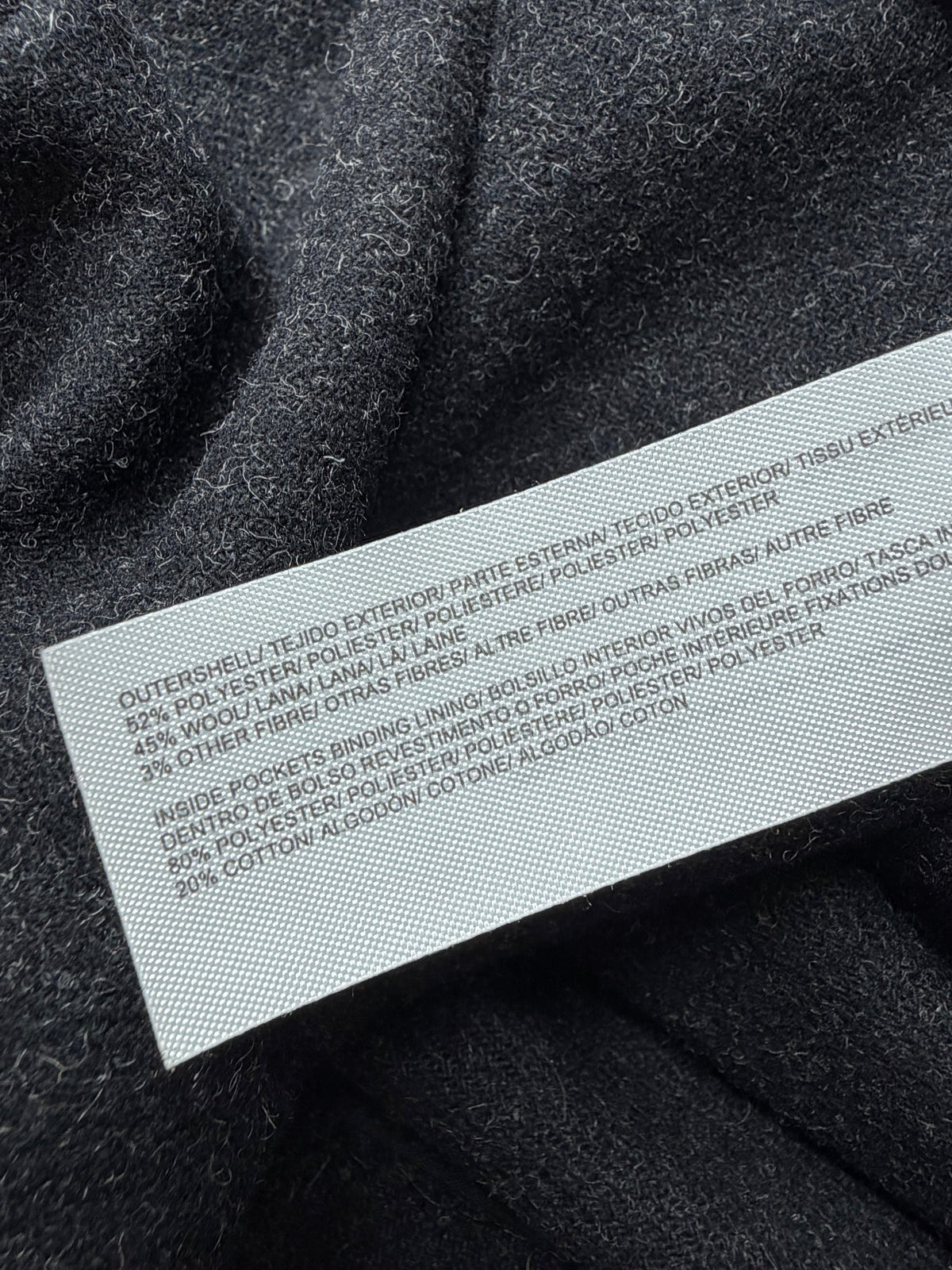 Intropia Grey & Mossy Green Wool Pencil Skirt - AU8/10