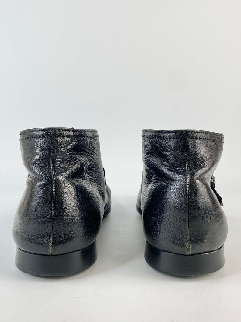 Prada Black Leather Boots - 10.5