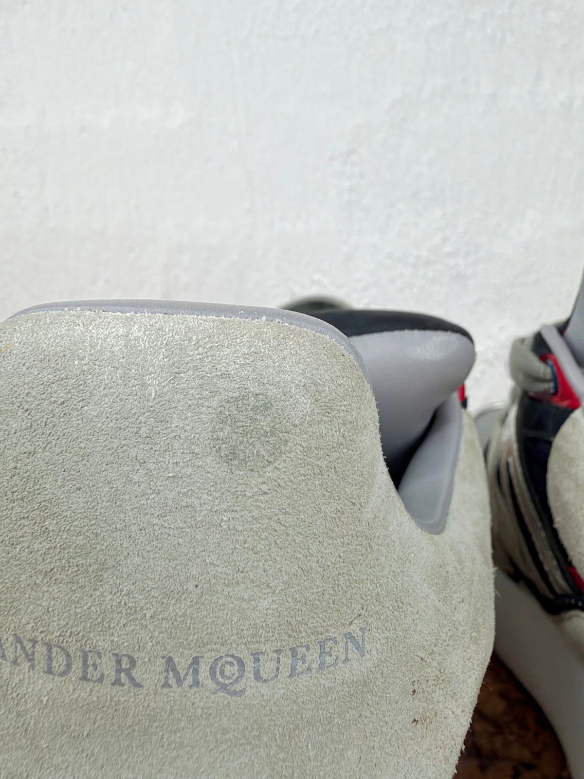 Alexander McQueen Oversized Patchwork Cocktail Silver Sneakers - EU42