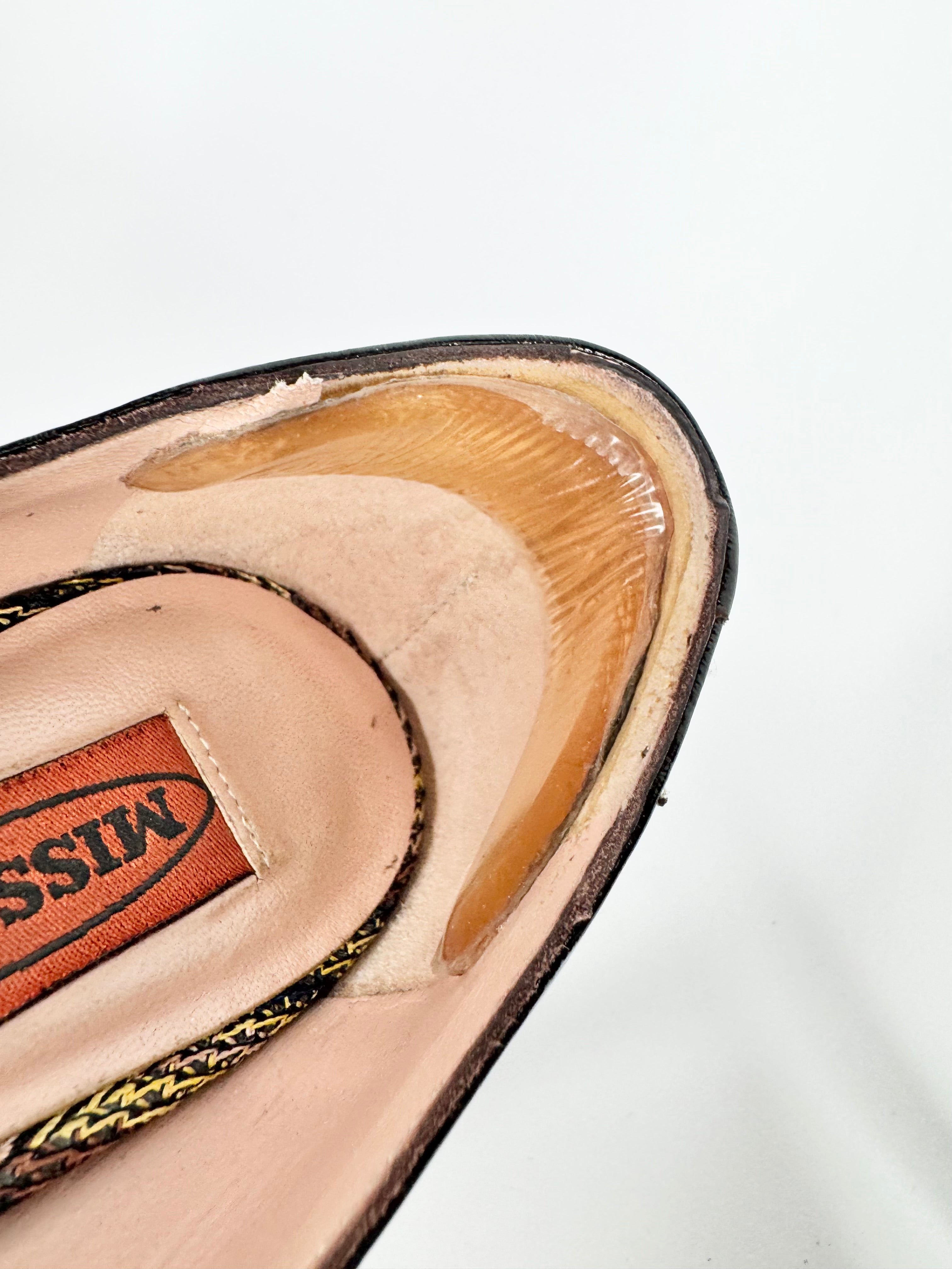 Missoni Fawn Patent Leather Platform Pumps - EU35
