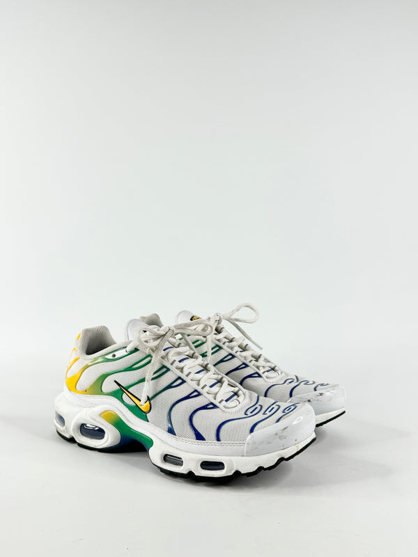 Nike Air Max Plus TN White & Green 'Brazil' Sneakers - EU39