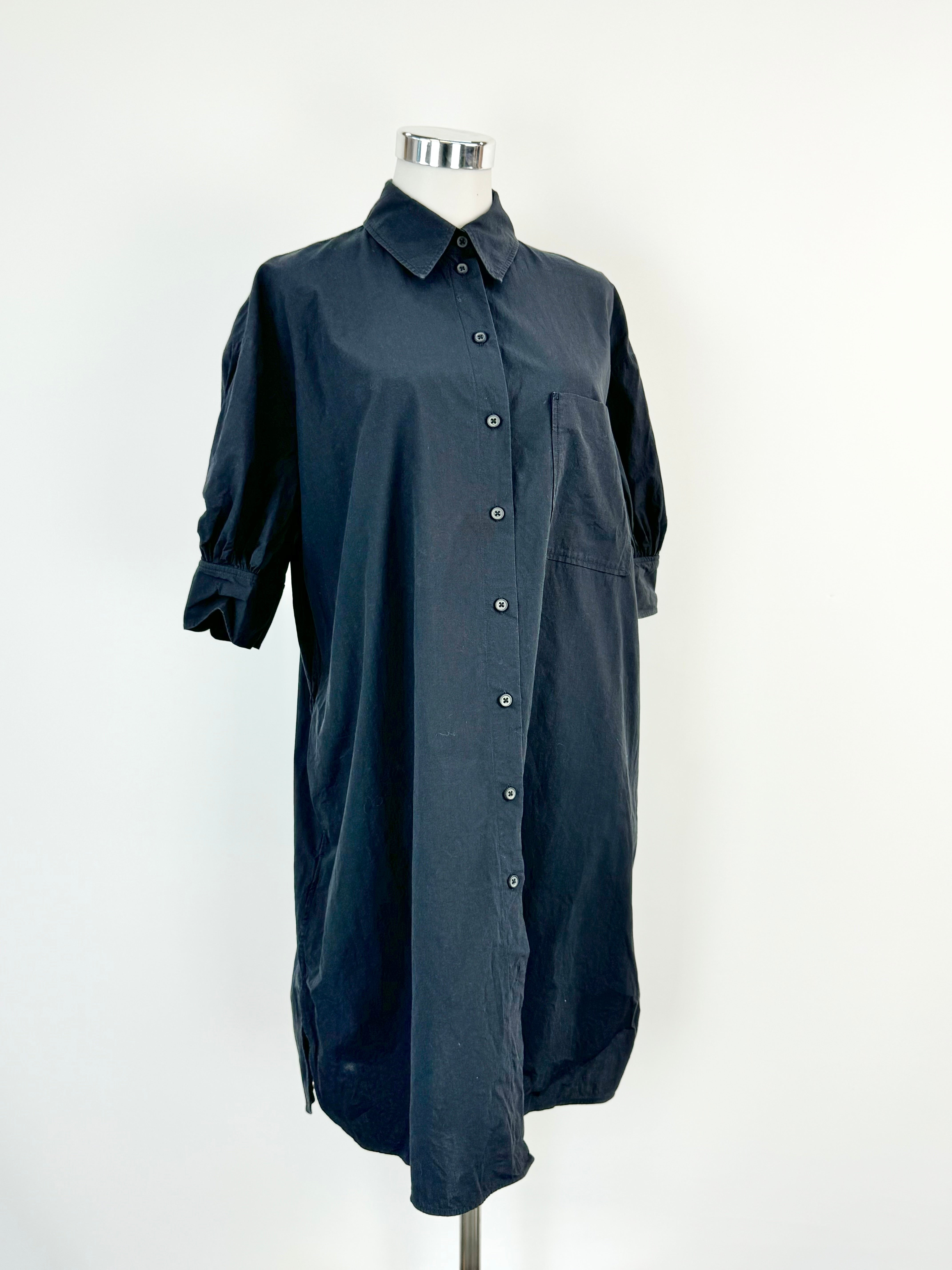 Cos Midnight Blue Black Shirt Dress - AU6/8/10