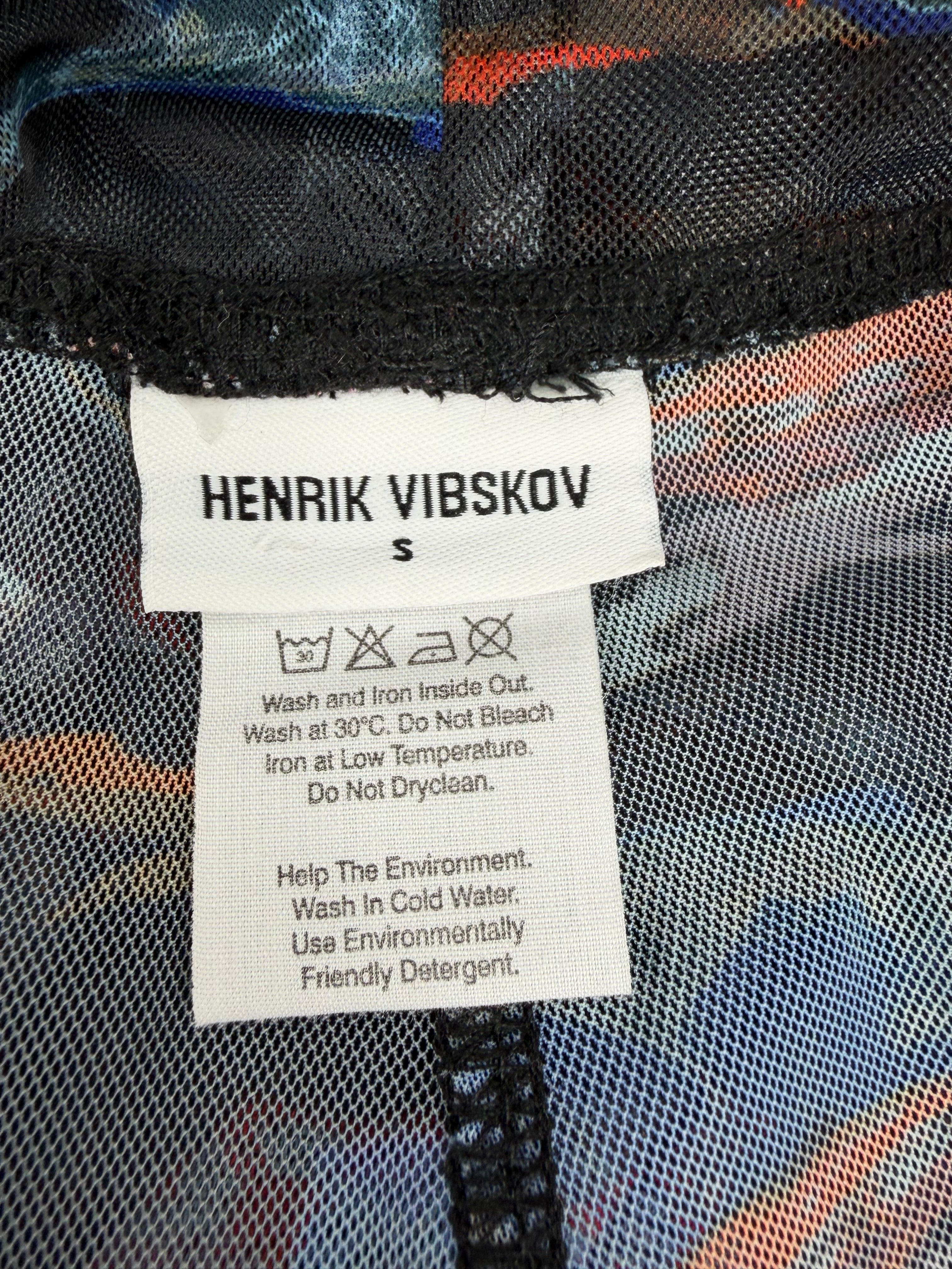 Henrik Vibskov Bird-Print Semi-Sheer Mesh Leggings - AU8/10