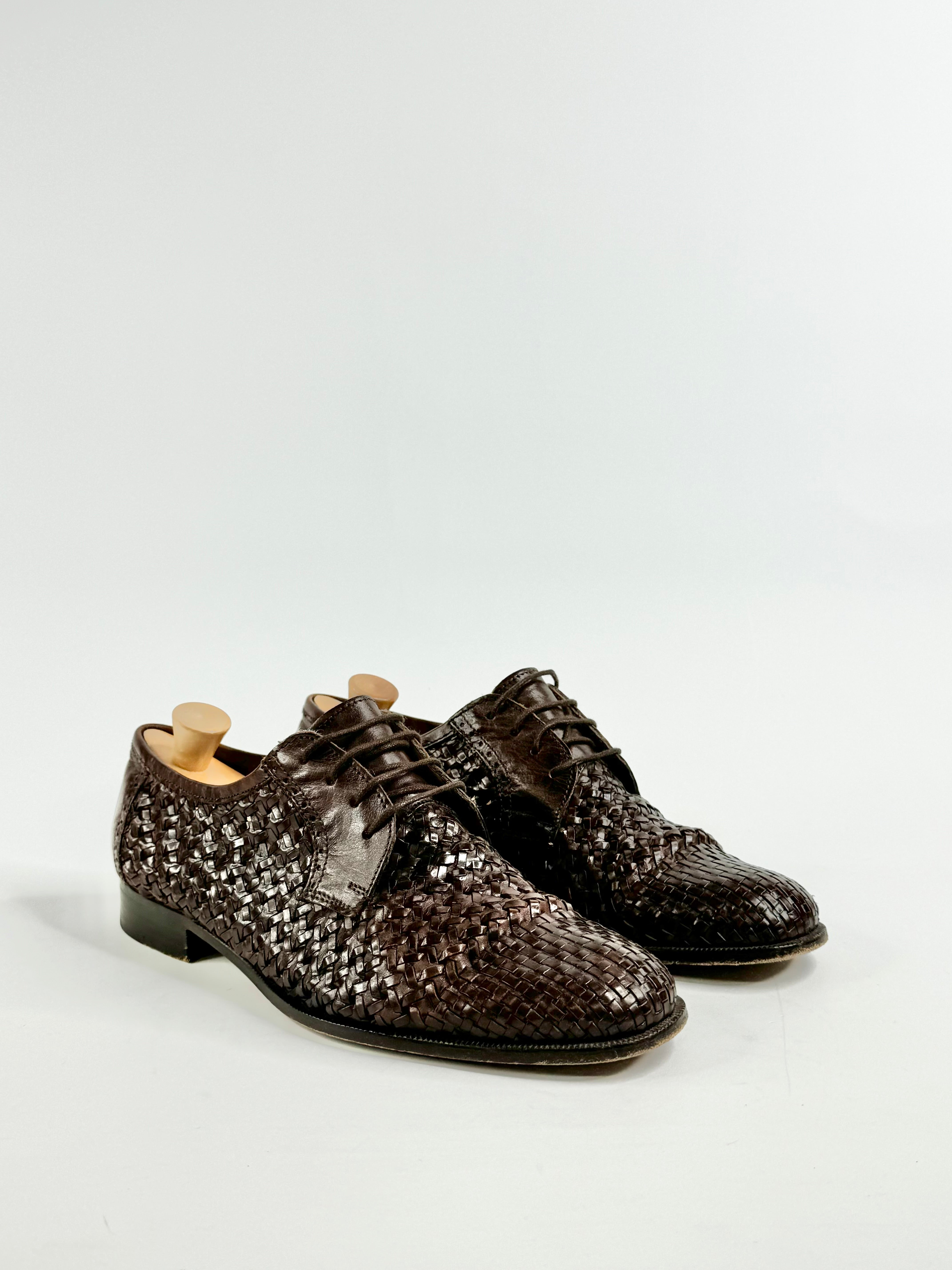 Bally Brown Woven Lace ups - EU41