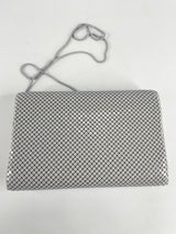 Vintage 70s Opera Mesh Grey Crossbody Bag