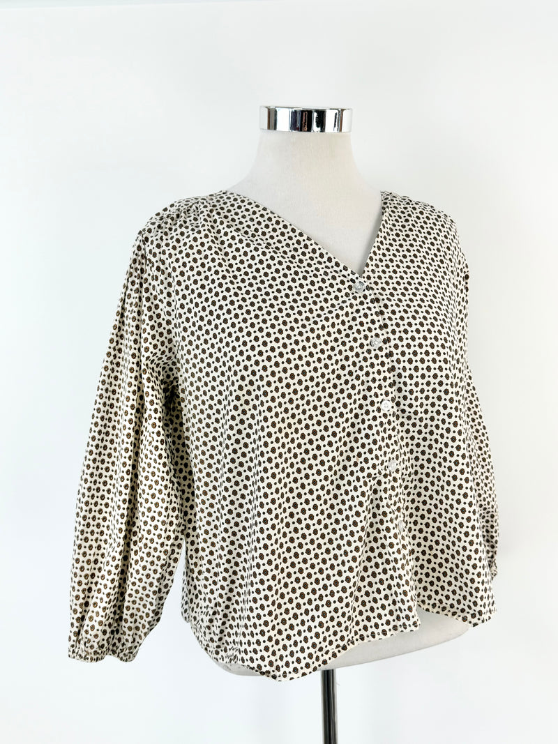 Deiji Studios Patterned Cotton Blouse - AU10/12