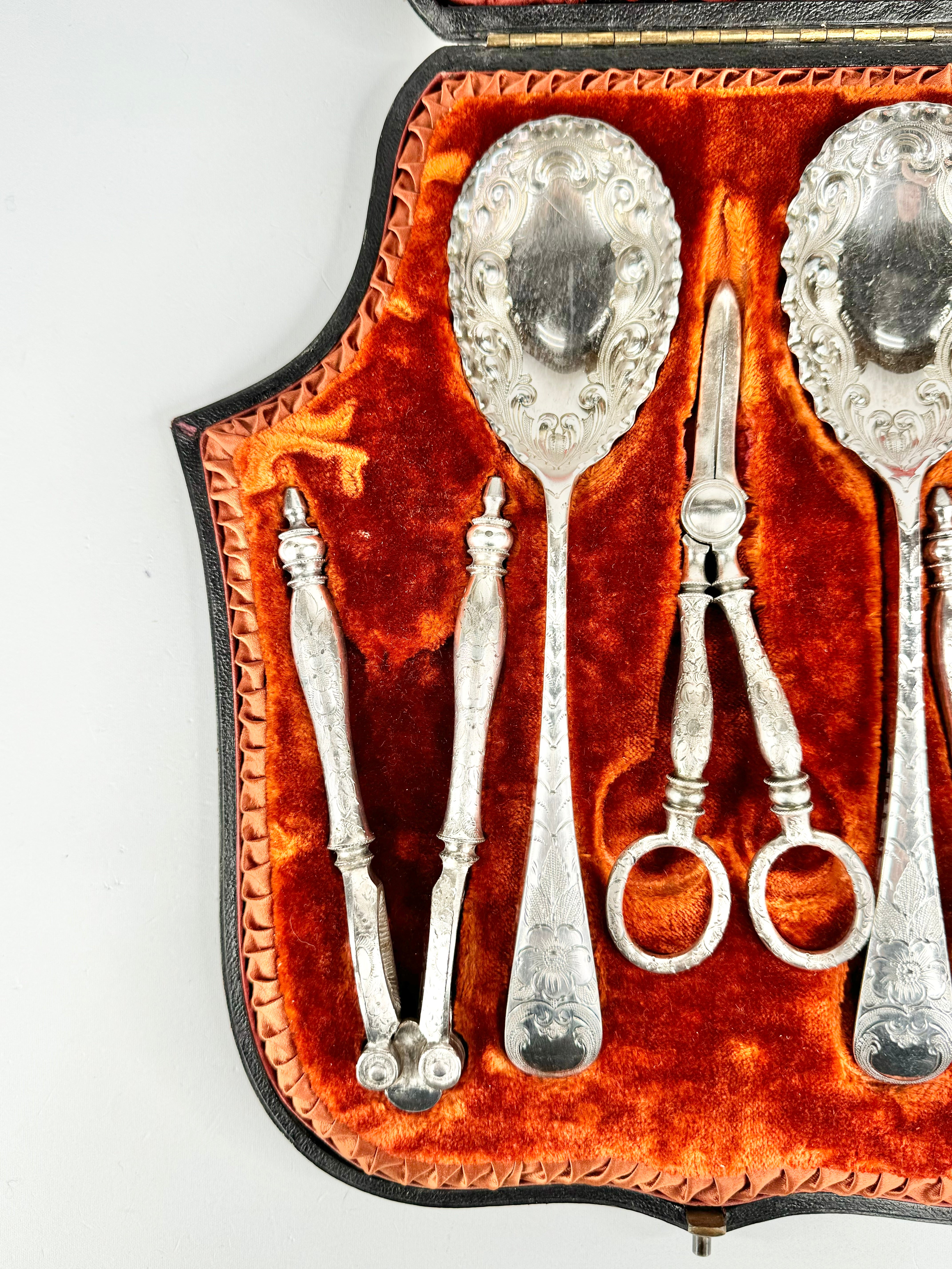 Antique Lobster Cutlery Set