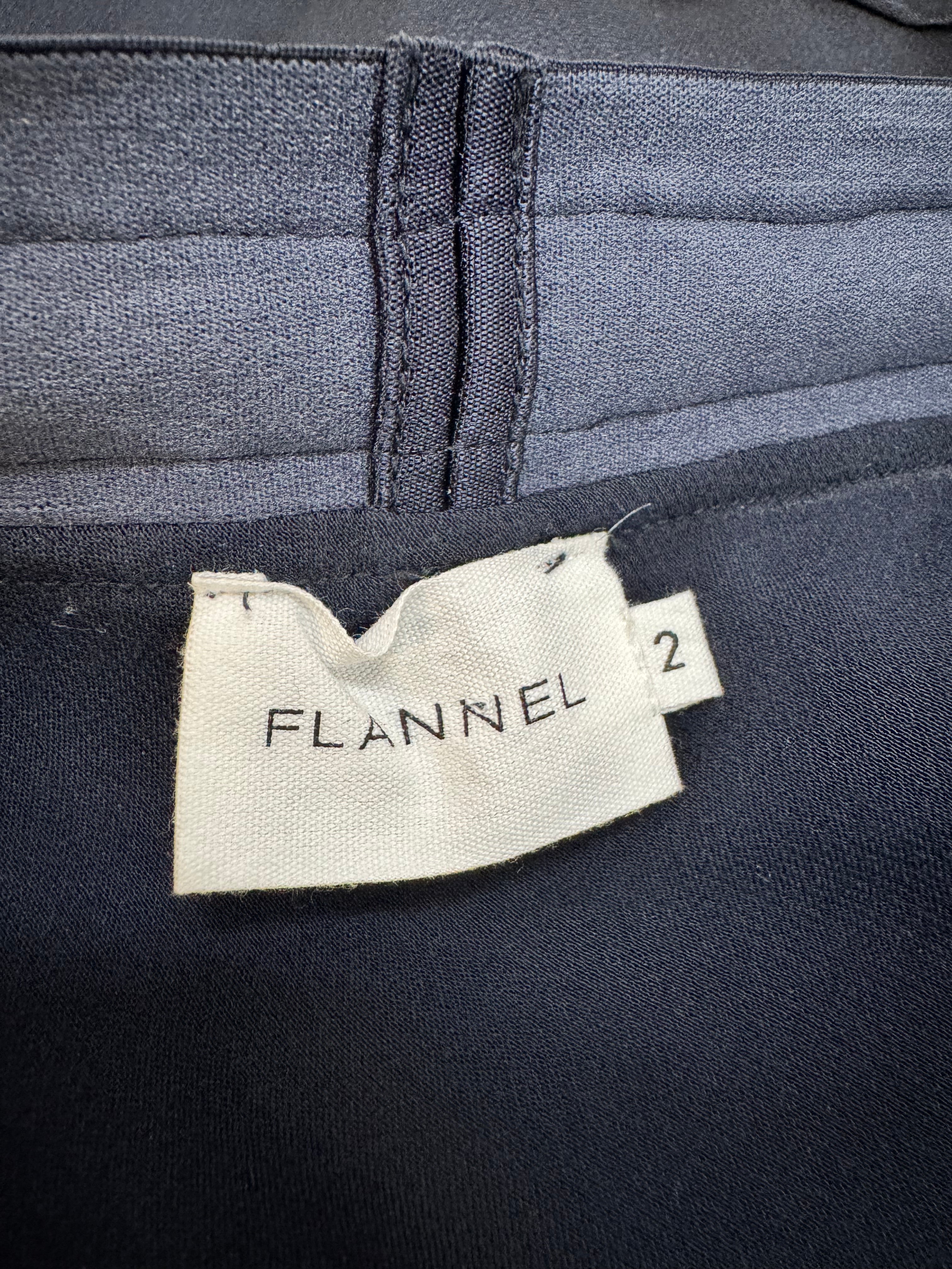 Flannel Midnight Blue Satin Slip Skirt - AU10