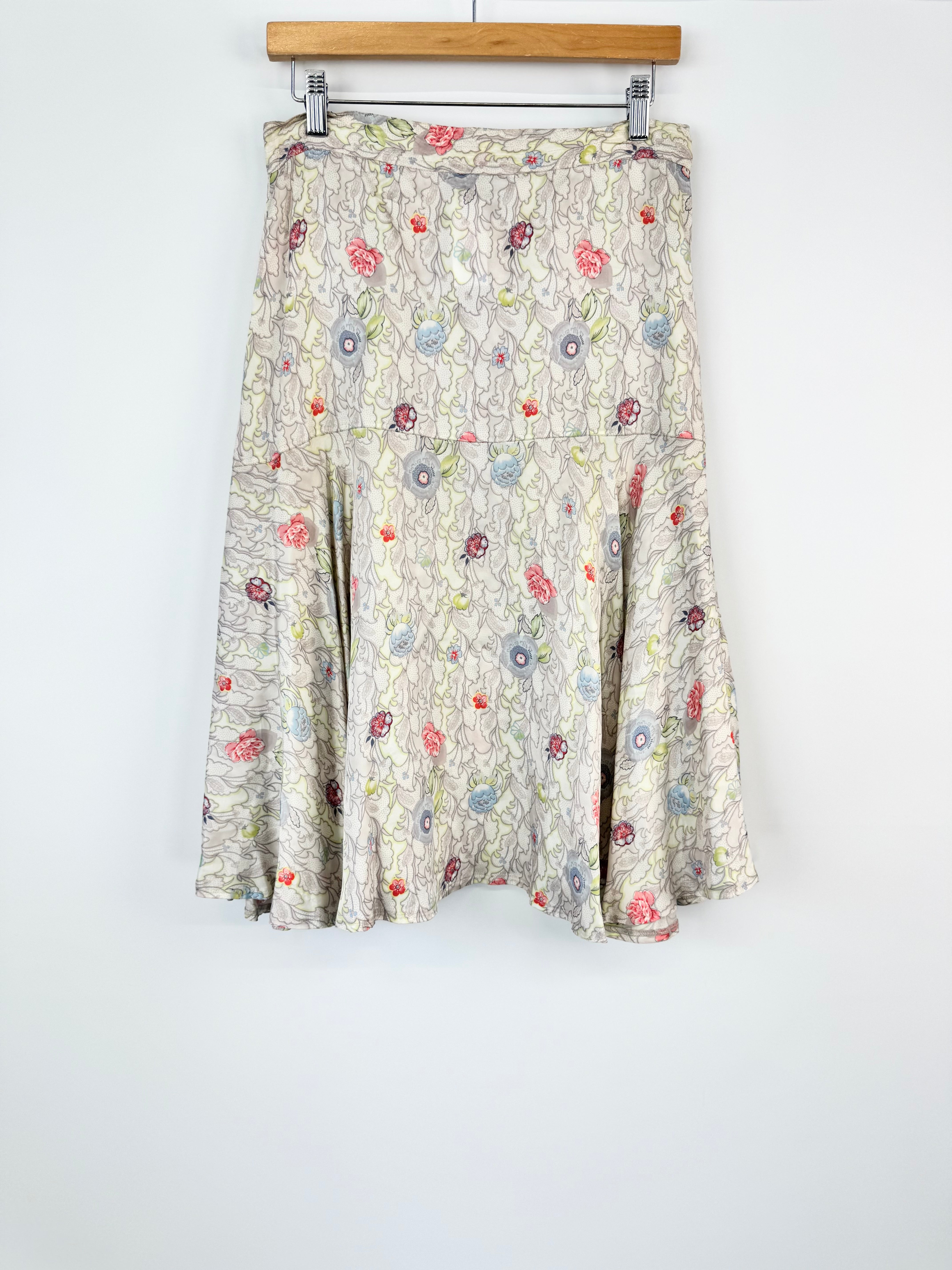 Scanlan Theodore Silky Floral Skirt - AU8