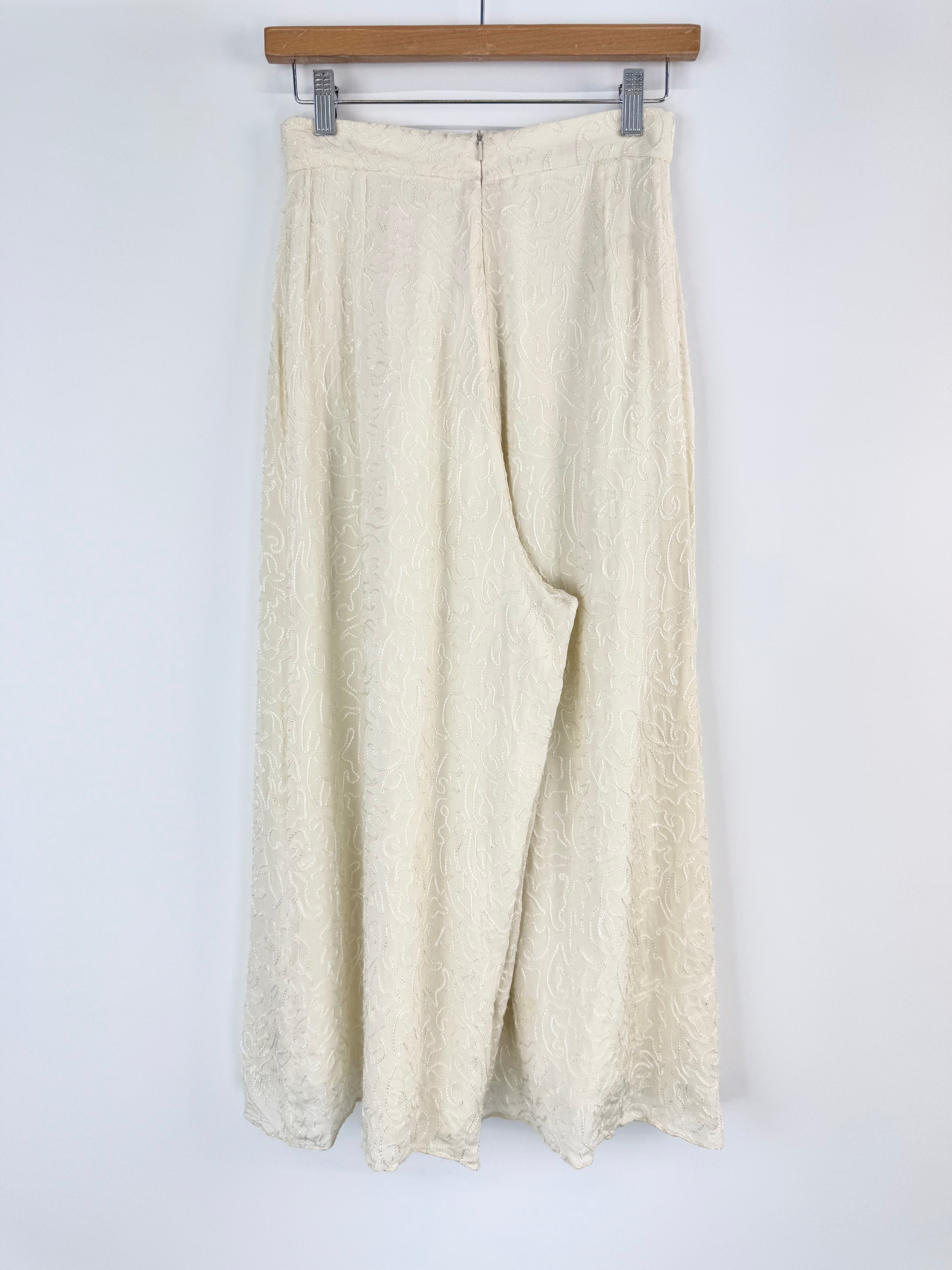 Carla Zampatti Vanilla Silk Culottes - AU8