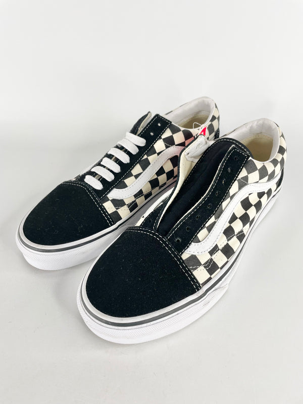 Vans Old Skool Black & White Checkered Sneakers - EU40.5