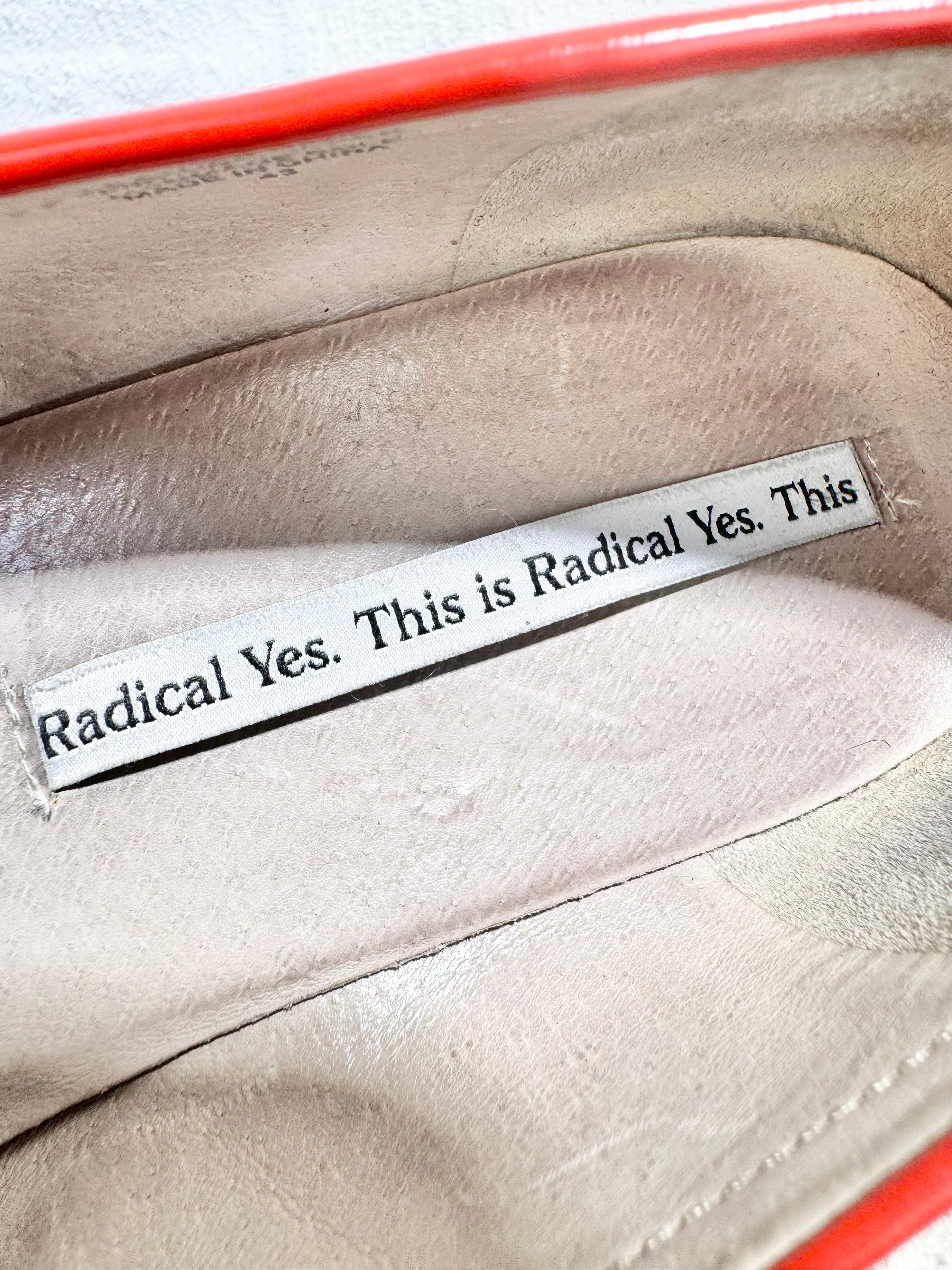 Radical Yes! Bright Red Loafers - EU43