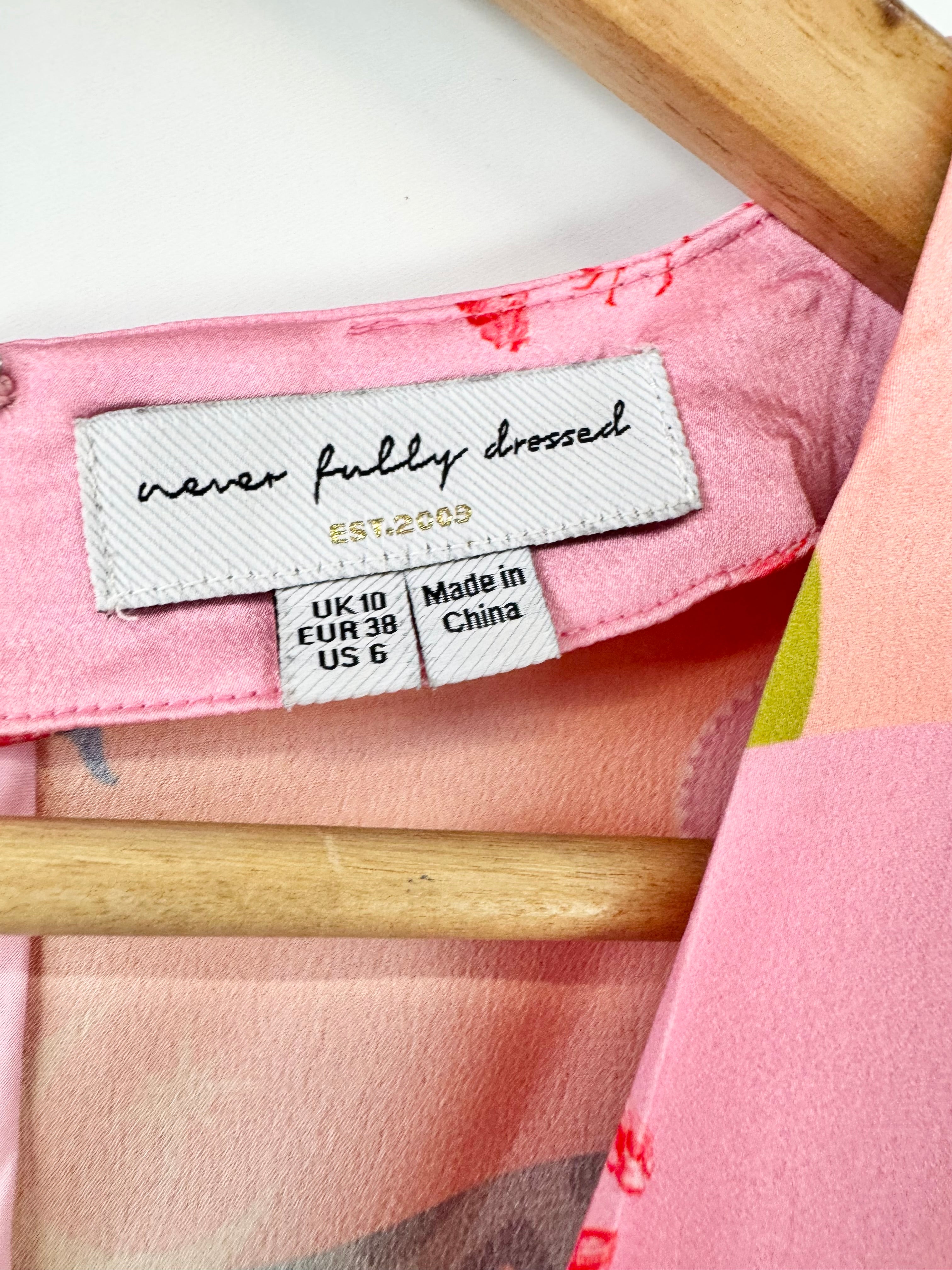 Never Fully Dressed 'Volume Sleeve Panel' Mini Dress - AU10