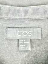 Cos Black Cotton Long Sleeve Shirt - XL