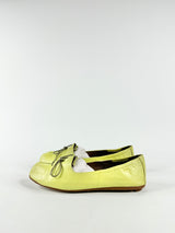 Django & Juliette 'Ballard' Yellow Leather Lace Ups - Eu42