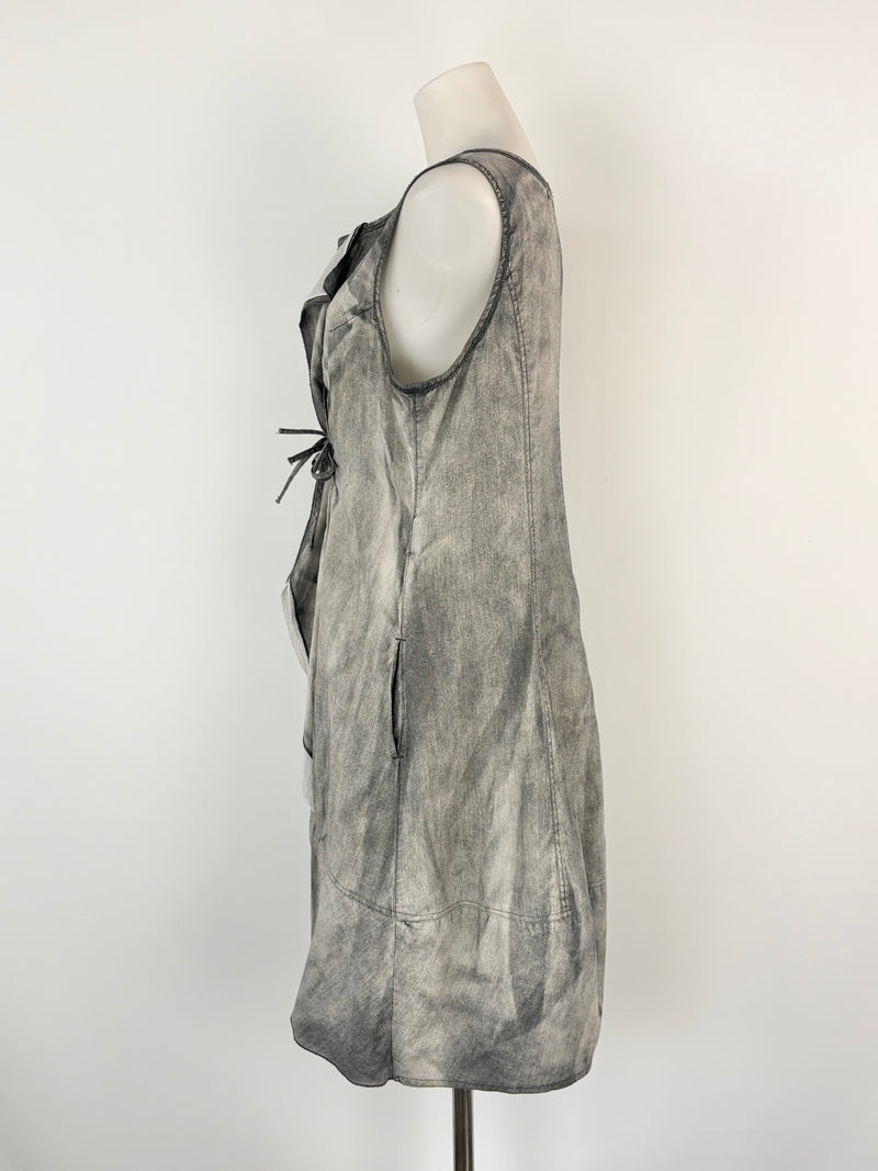 Areline Paris Faded Charcoal Tunic Dress - AU10