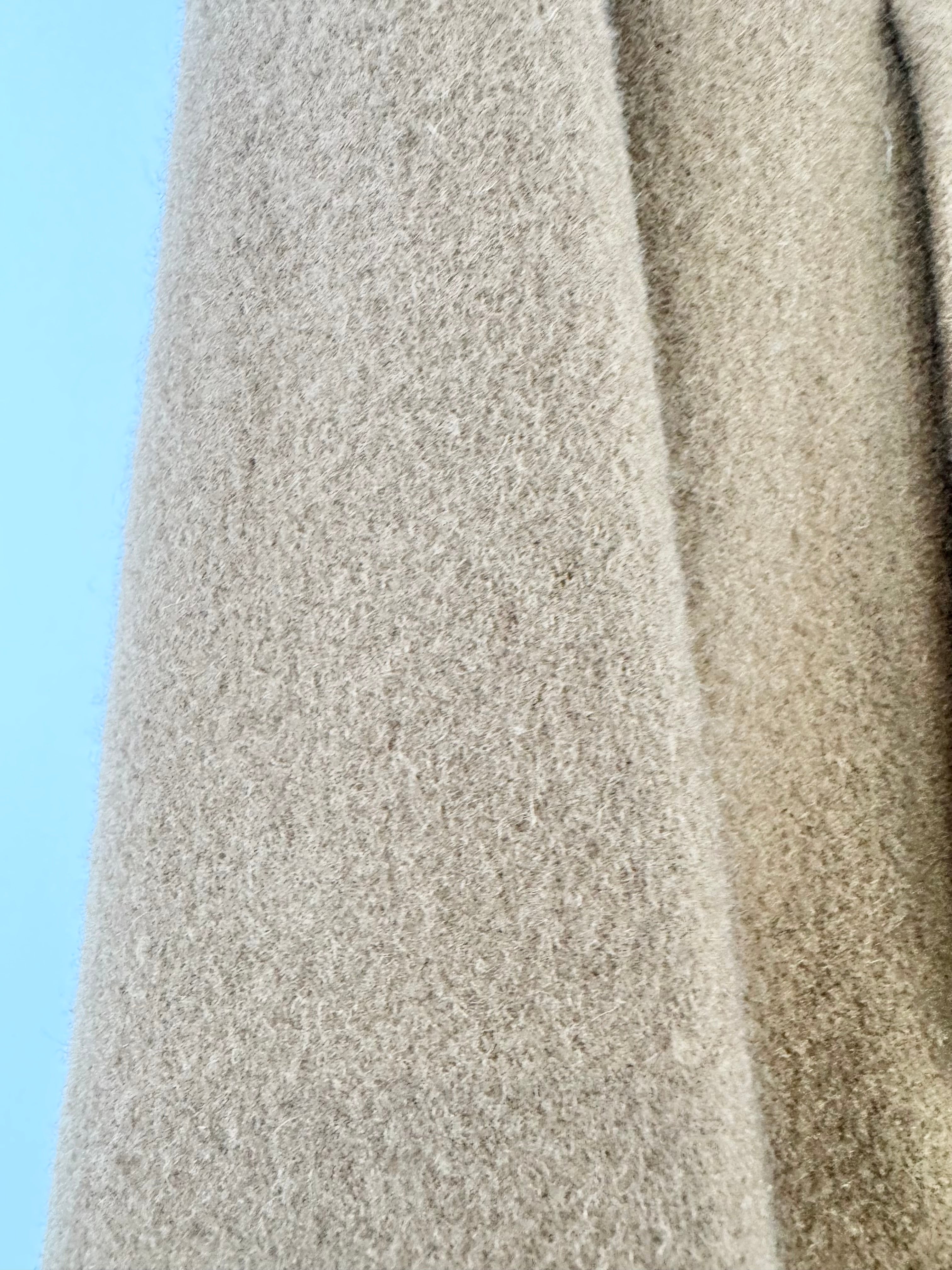 Marni Camel Asymmetrical Buttoned Wool Swing Coat - AU8/10